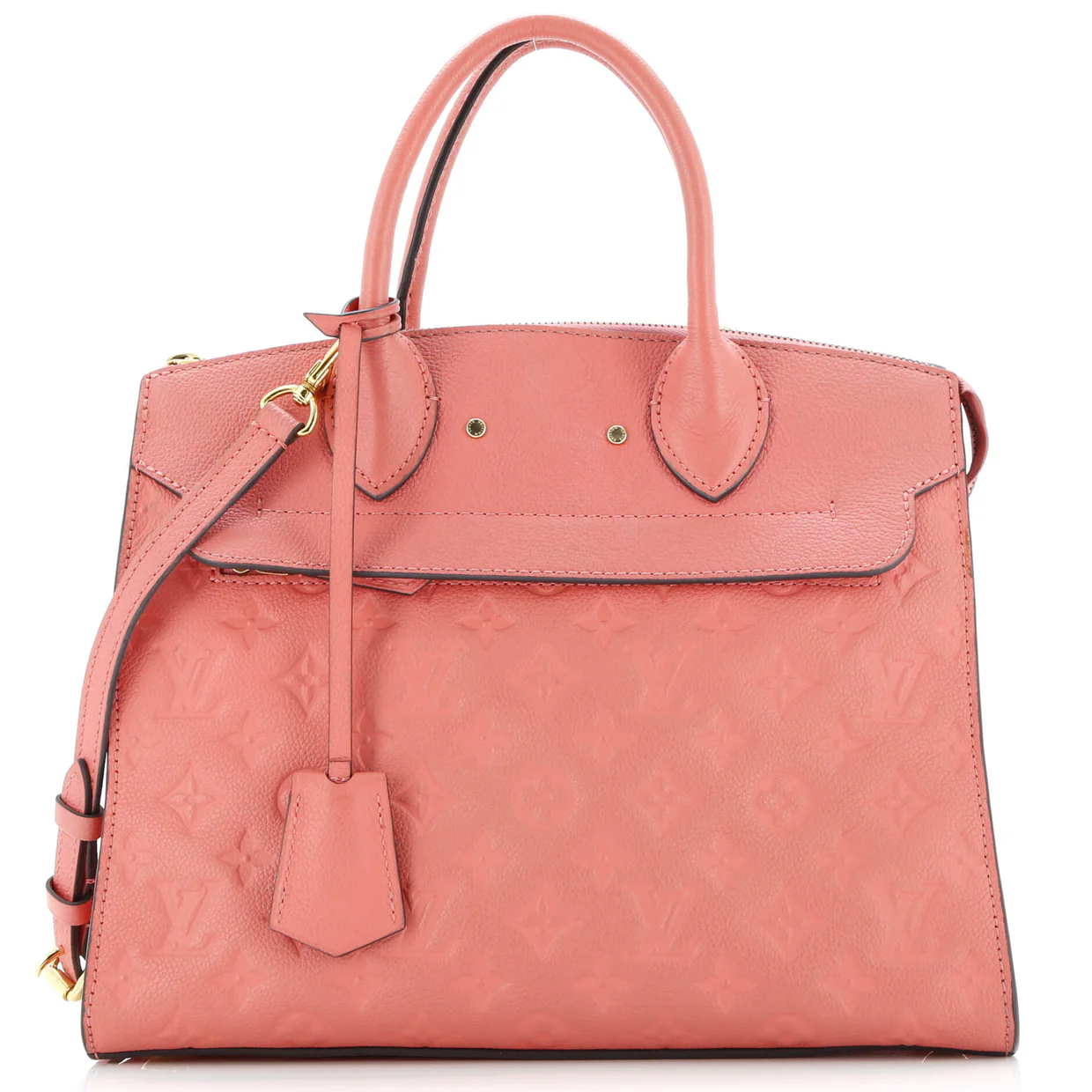 Pont Neuf Handbag Monogram Empreinte Leather MM - Deep Luxury