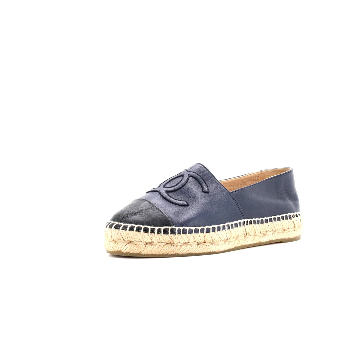 Women's CC Cap Toe Espadrilles Leather - Deep Luxury