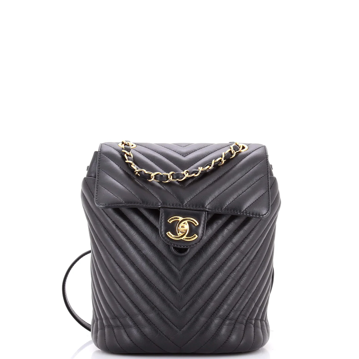 Urban Spirit Backpack Chevron Leather Small - Deep Luxury