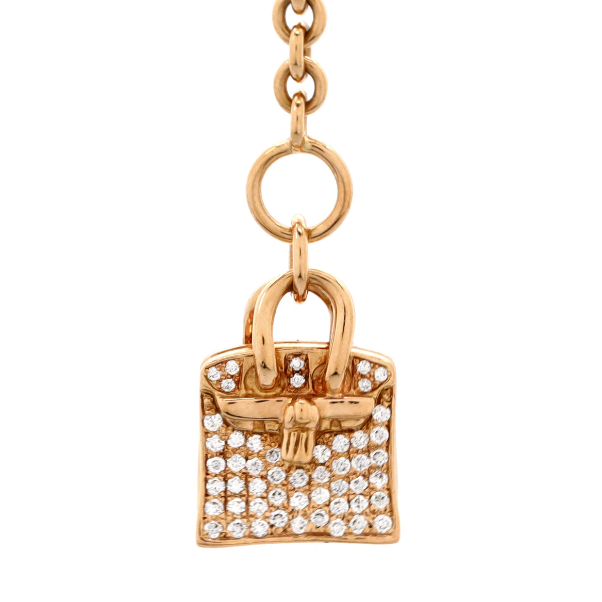 Birkin Amulette Pendant Bracelet 18K Rose Gold and Diamonds - Deep Luxury