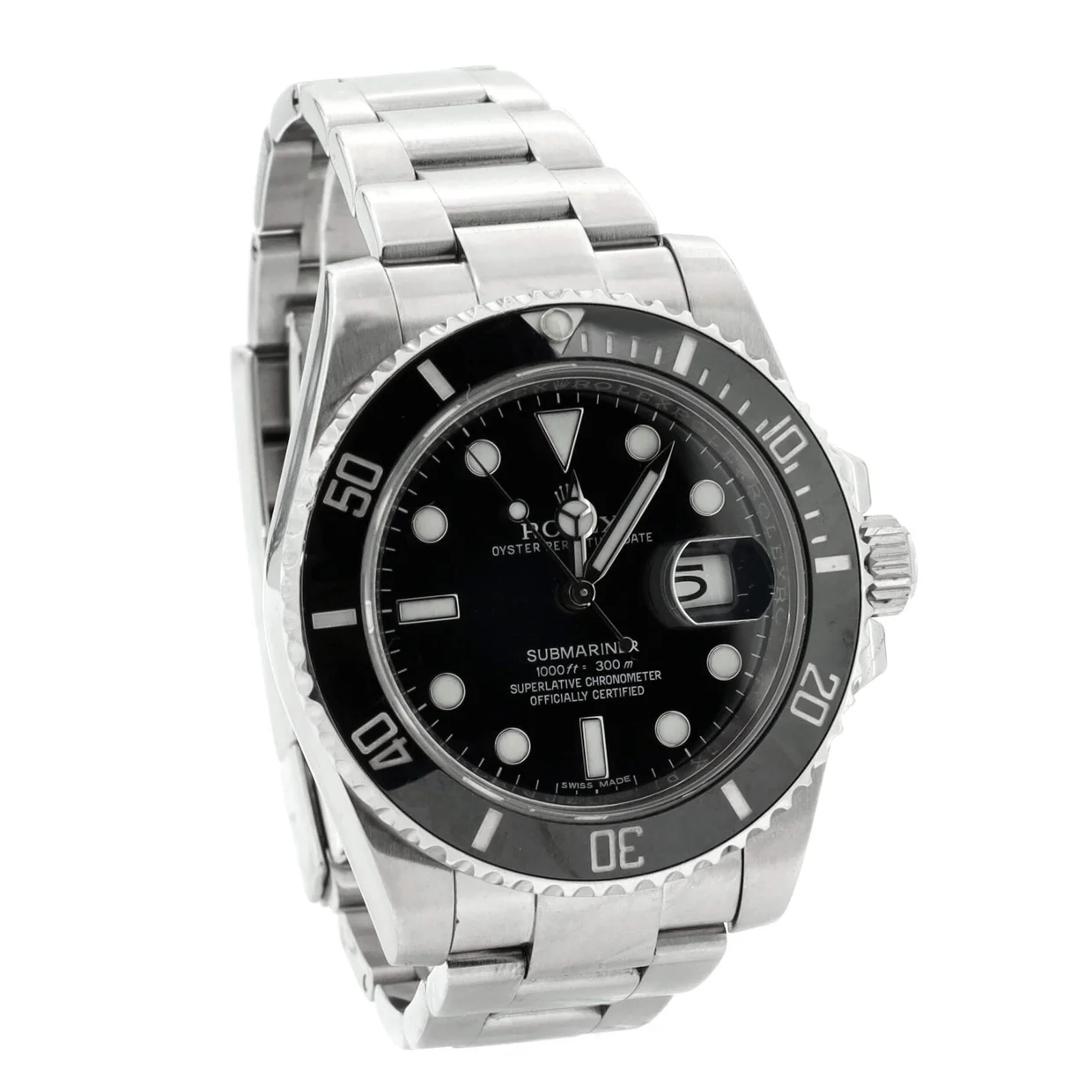 Oyster Perpetual Submariner Date Automatic Watch Stainless Steel and Cerachrom 40 - Deep Luxury