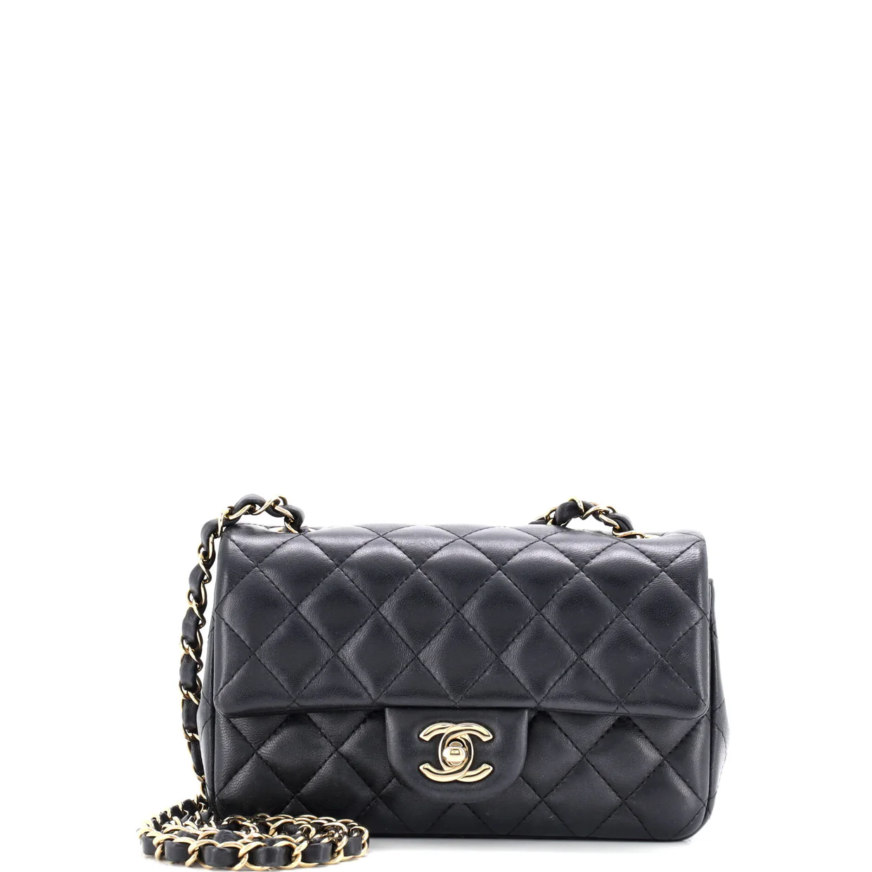 Classic Single Flap Bag Quilted Lambskin Mini - Deep Luxury