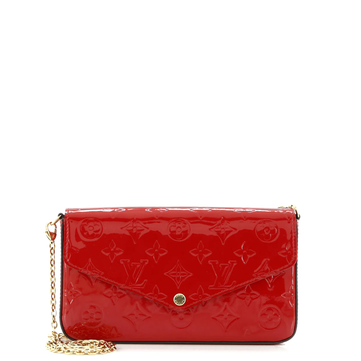 Felicie Pochette Monogram Vernis - Deep Luxury