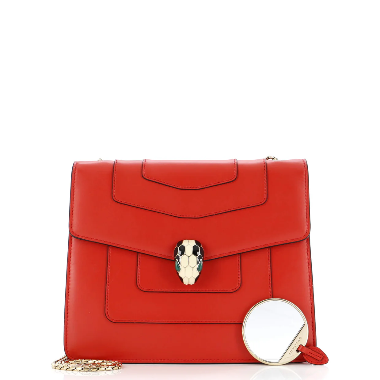 Serpenti Forever Square Shoulder Bag Leather Medium - Deep Luxury