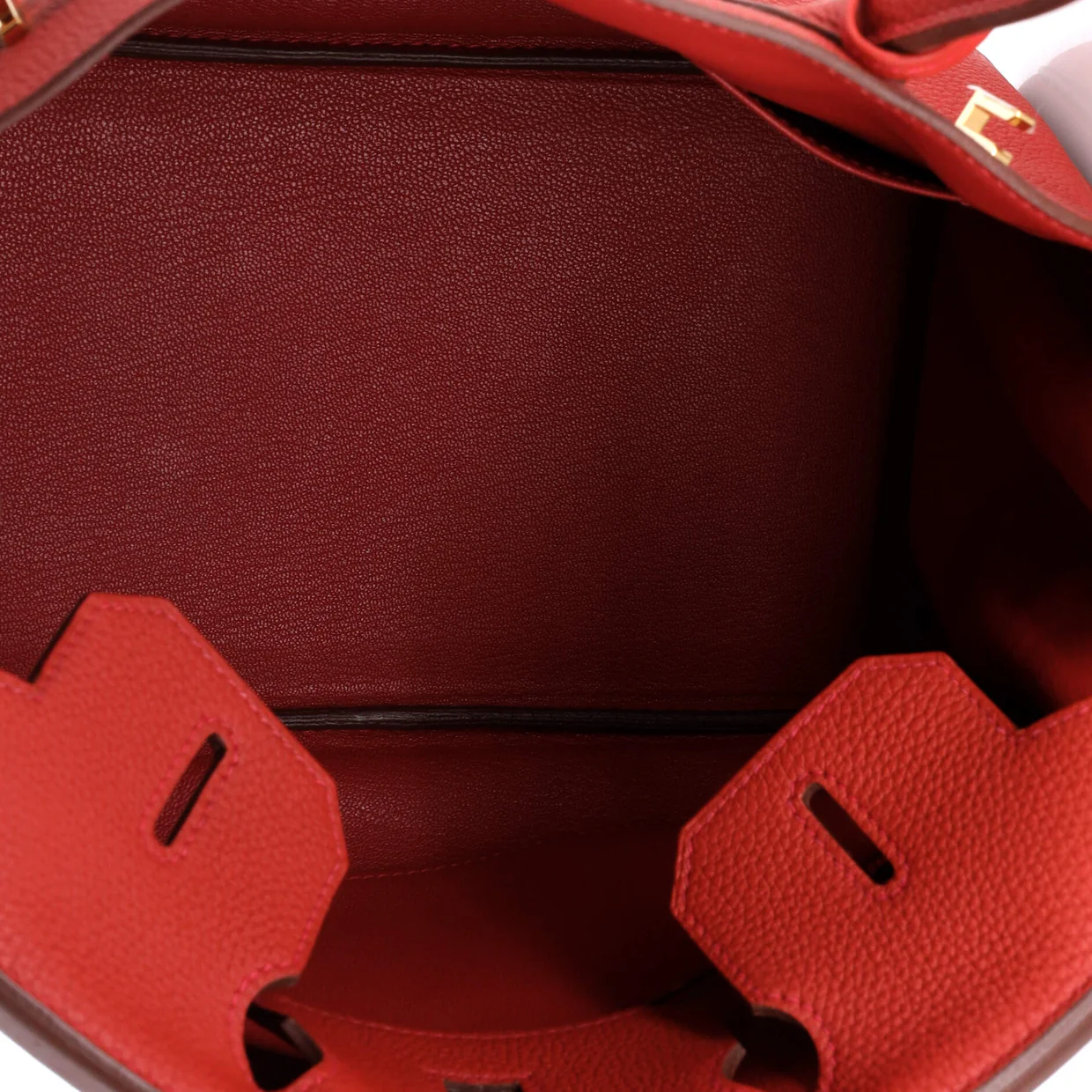 Birkin Handbag Rouge Casaque Togo with Gold Hardware 30 - Deep Luxury