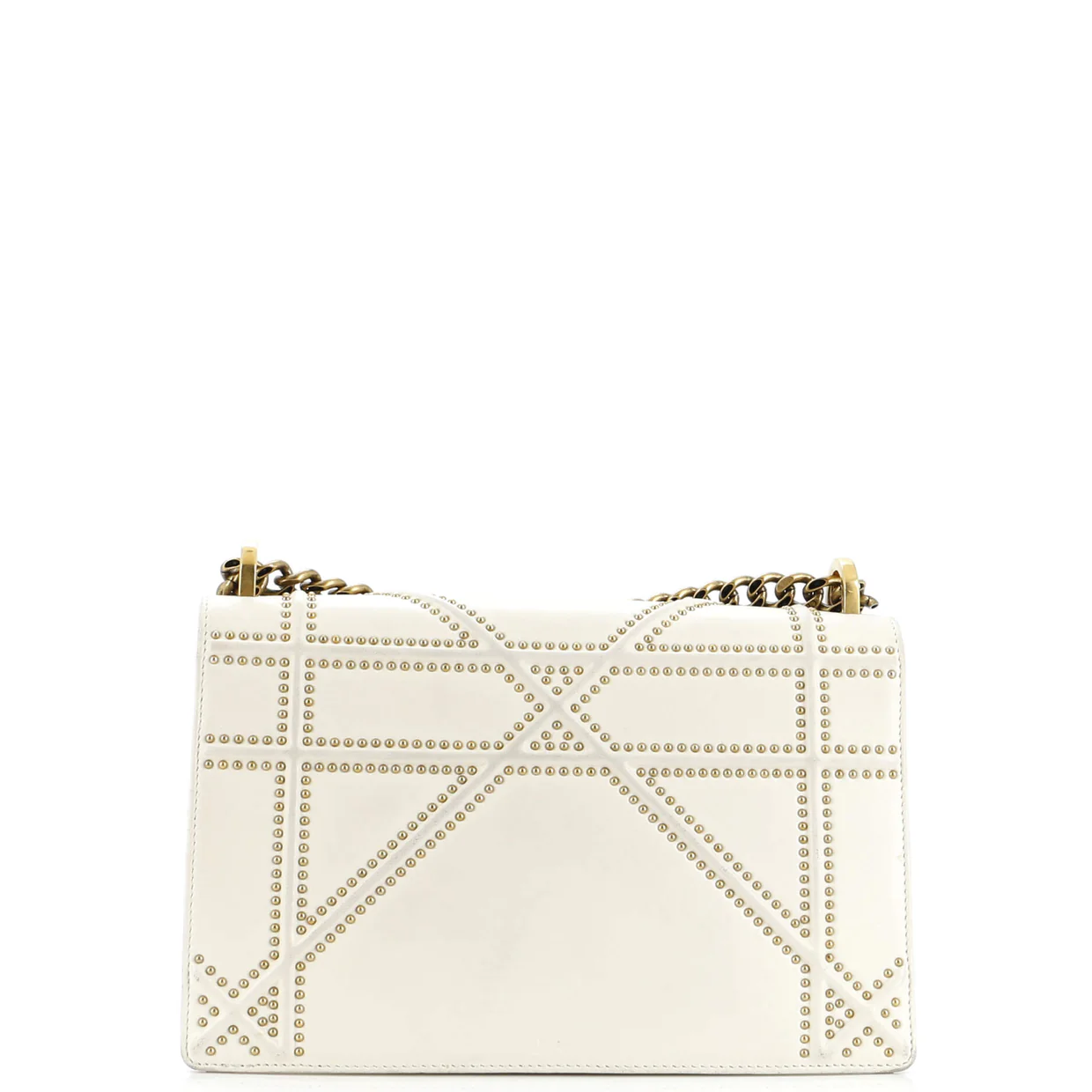 Diorama Flap Bag Studded Leather Medium - Deep Luxury