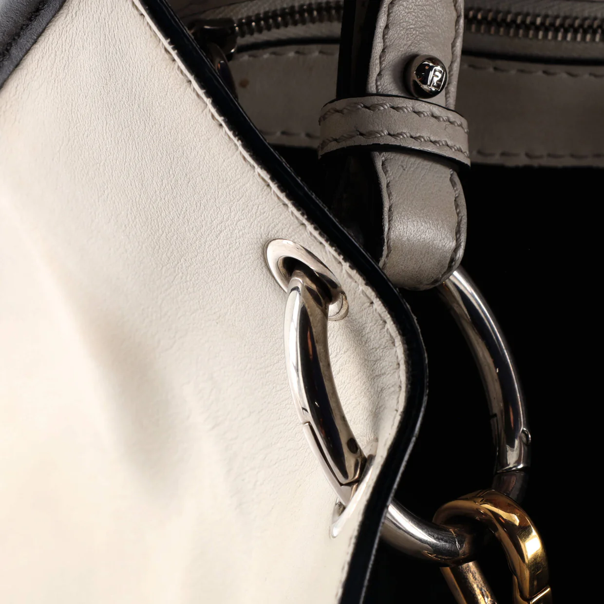 Runaway Bag Leather and Zucca Velvet Small - Deep Luxury