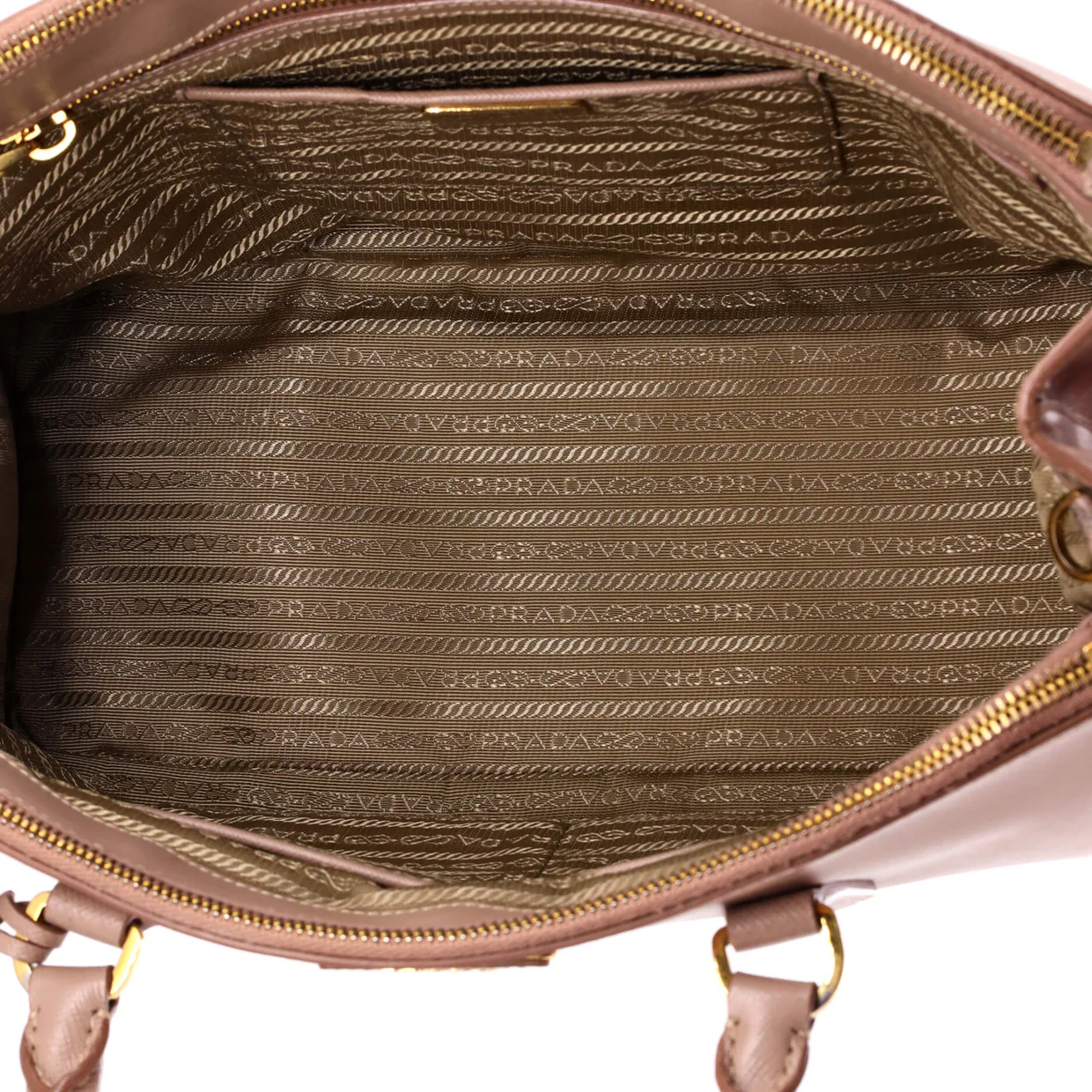Double Zip Lux Tote Saffiano Leather Medium - Deep Luxury