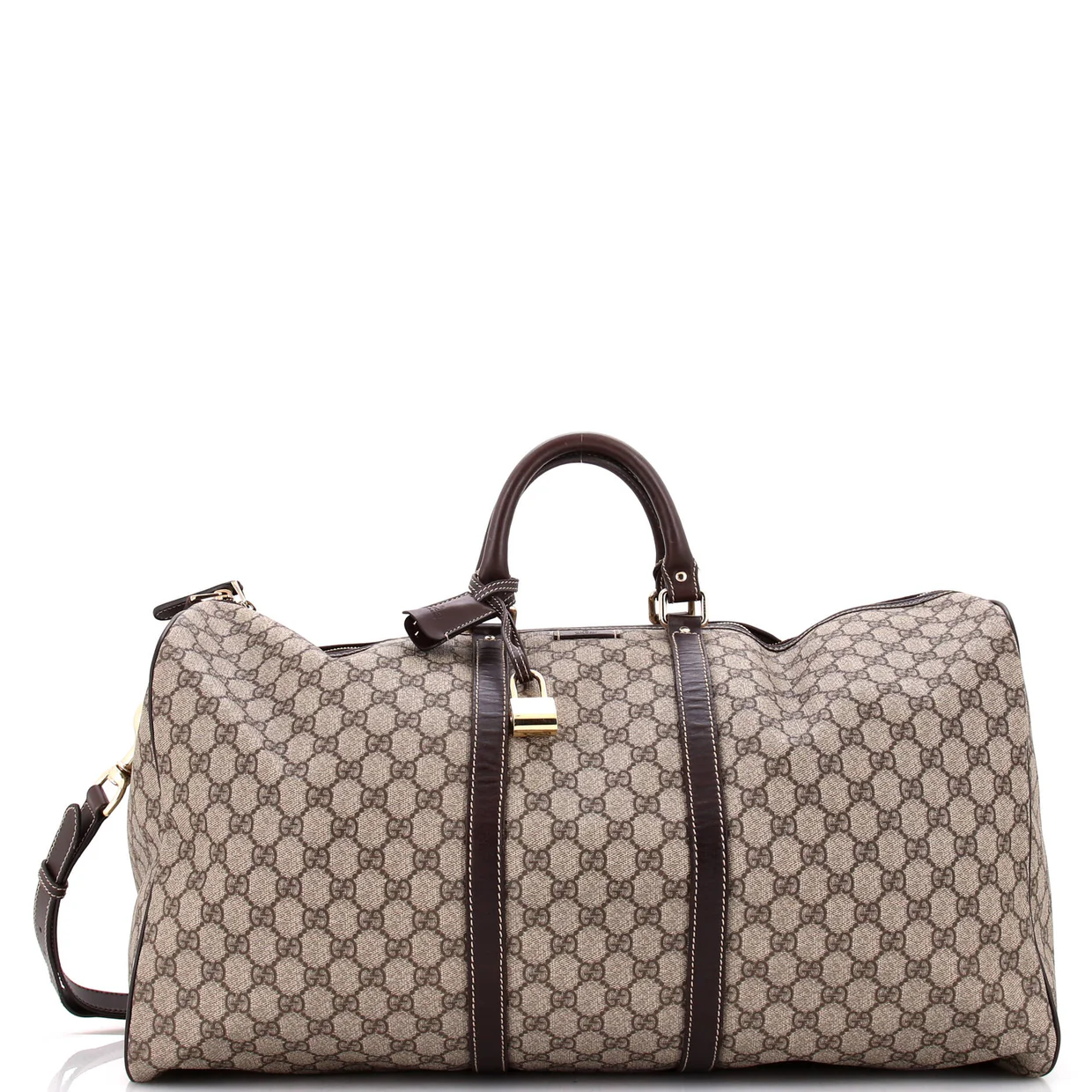 Carry On Convertible Duffle Bag GG Coated Canvas Medium - Deep Luxury