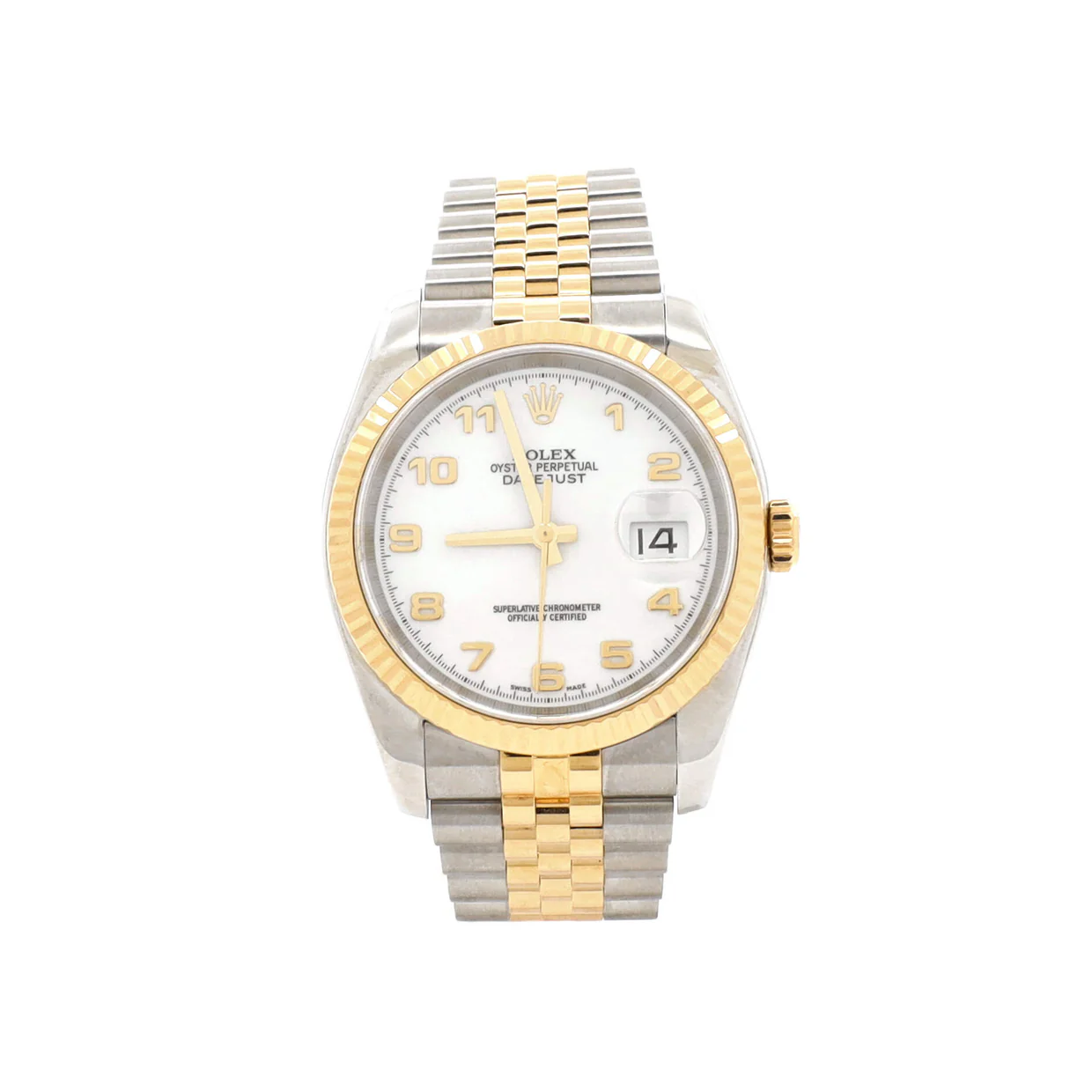 Oyster Perpetual Datejust Automatic Watch Stainless Steel and Yellow Gold 36 - Deep Luxury