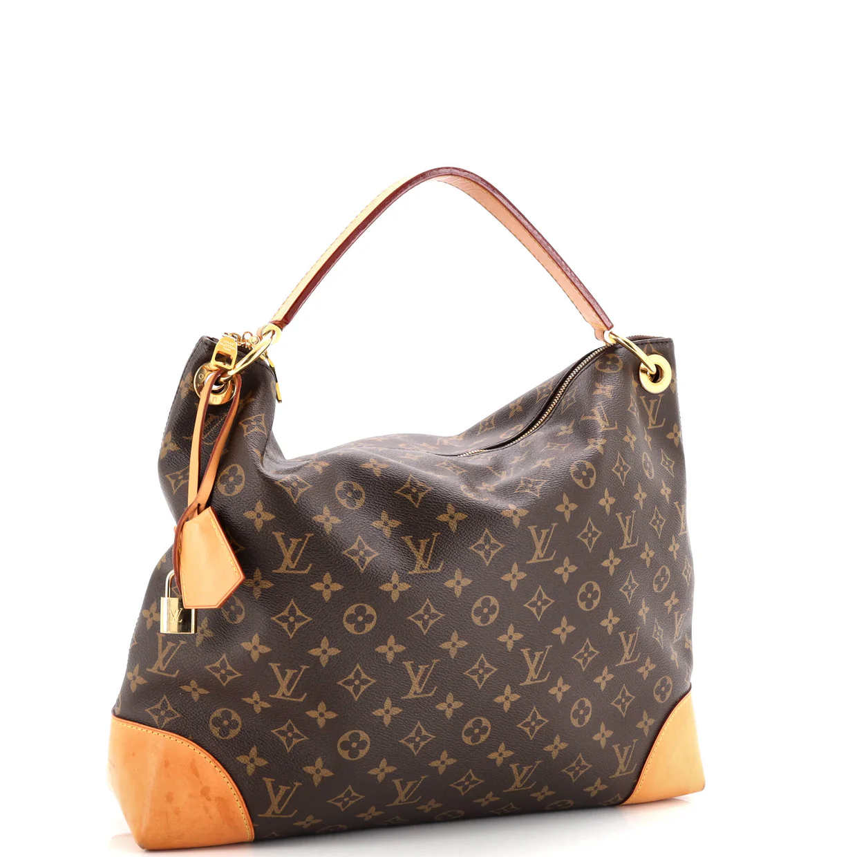 Berri Handbag Monogram Canvas MM - Deep Luxury