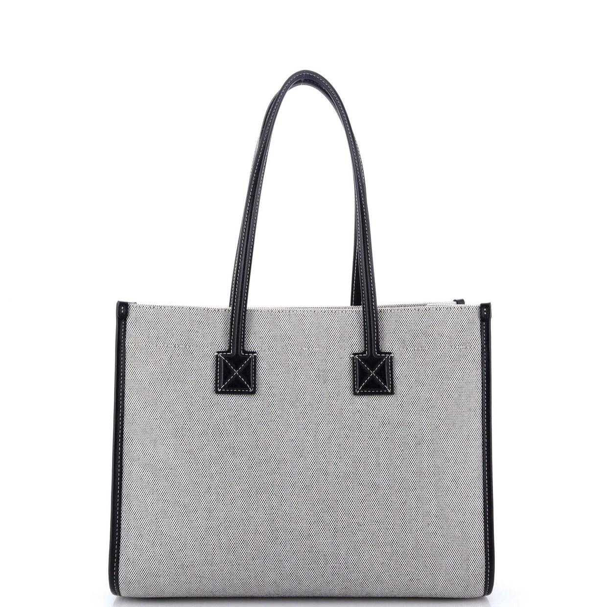 Freya Shopping Tote Canvas with Leather Small - Deep Luxury