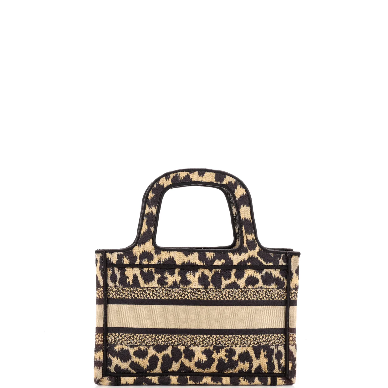 Book Tote Mizza Embroidered Canvas Mini - Deep Luxury