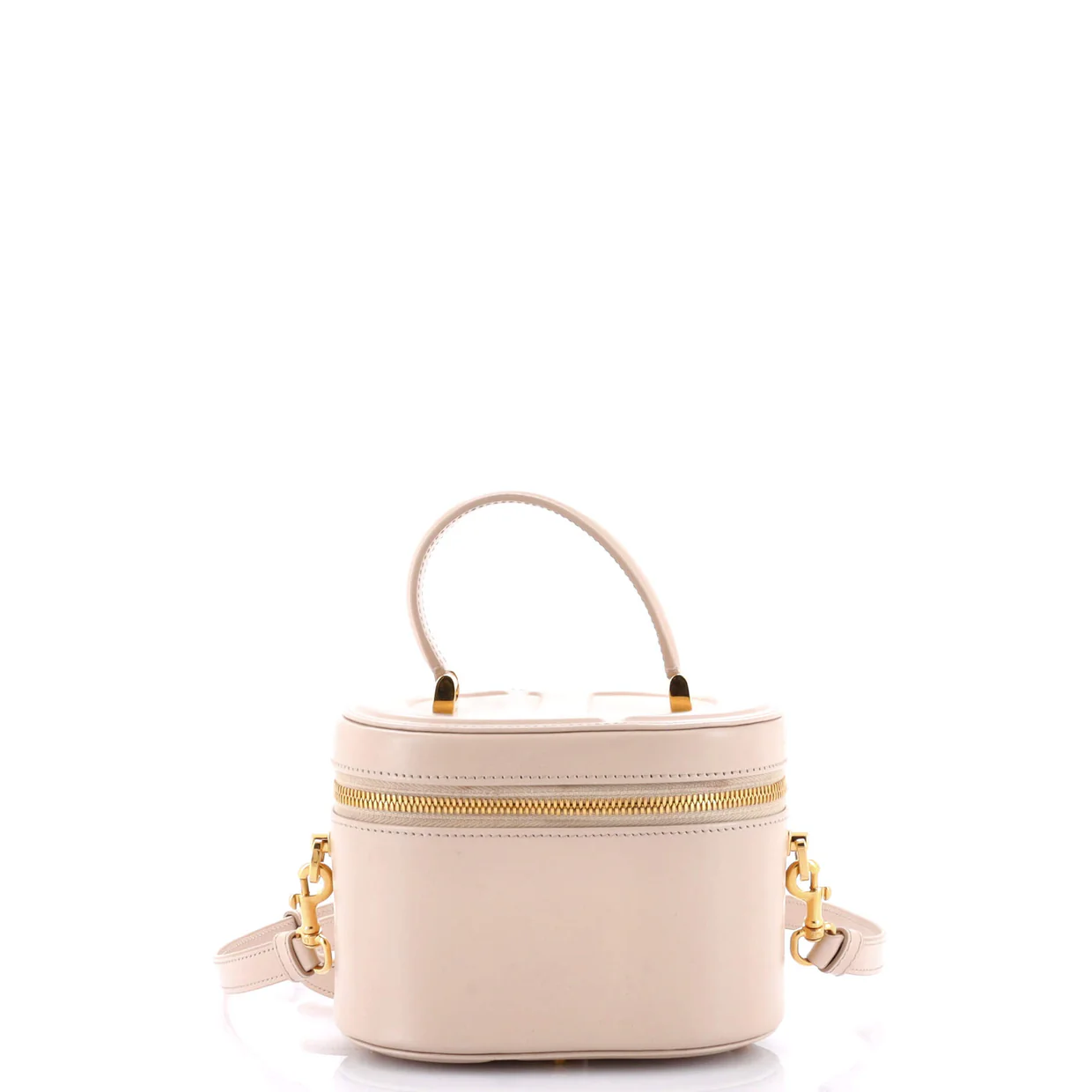 CD Signature Vanity Case Leather Small - Deep Luxury