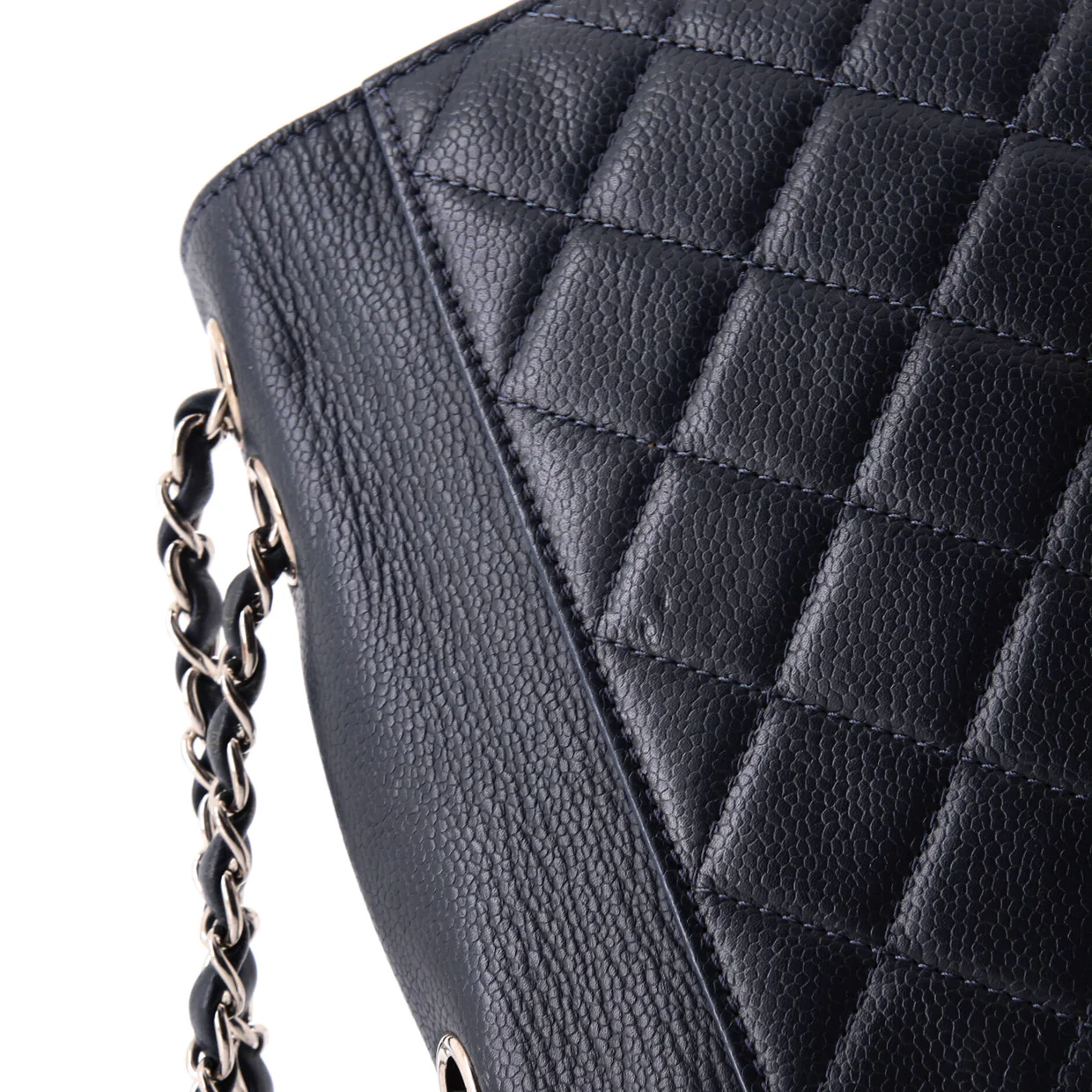 CC Box Flap Bag Quilted Caviar Mini - Deep Luxury