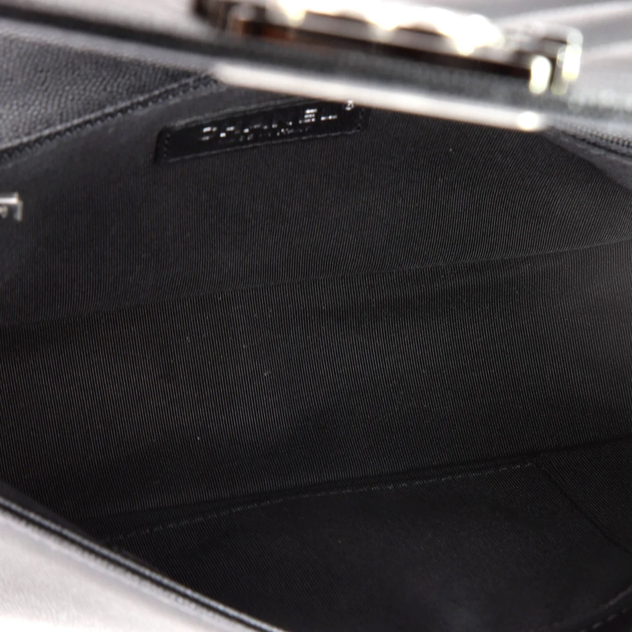 Boy Flap Bag Chevron Caviar New Medium - Deep Luxury