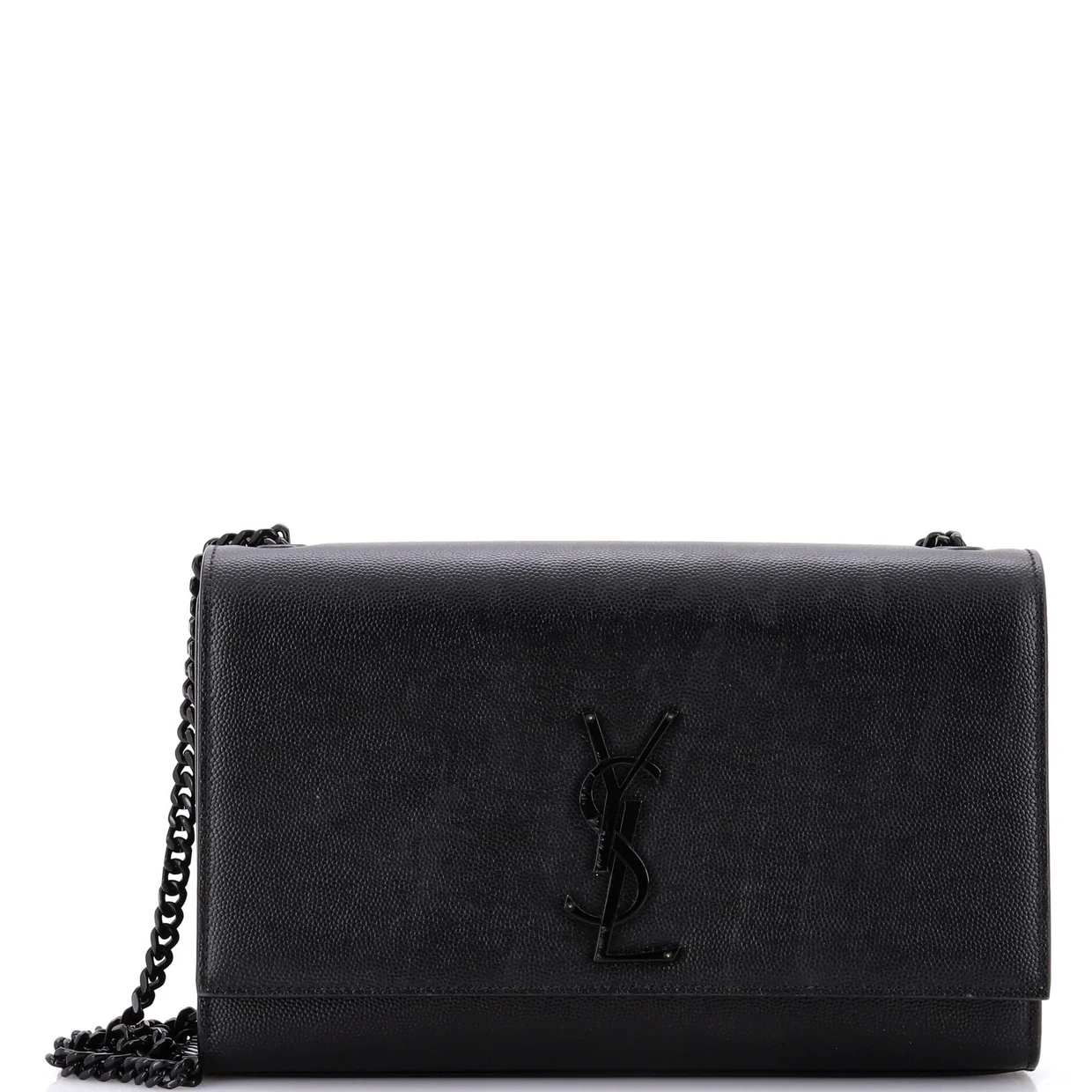 Classic Monogram Crossbody Bag Grainy Leather Medium - Deep Luxury