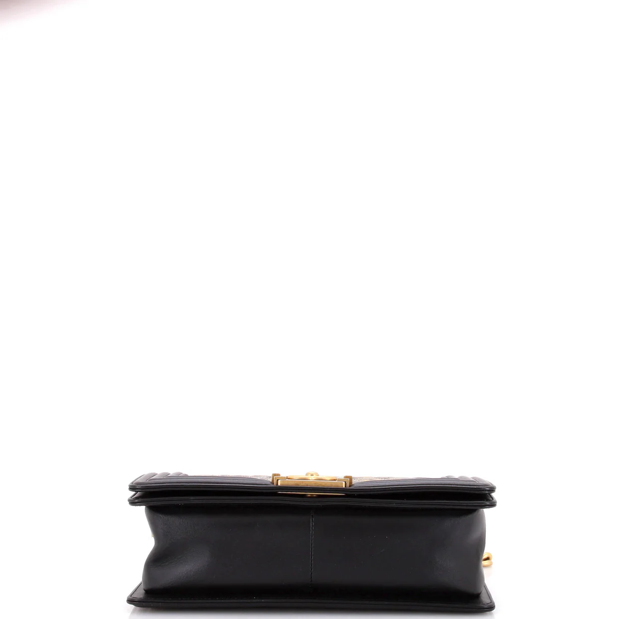 Boy Flap Bag Quilted Metallic Crumpled Goatskin Old Medium - Deep Luxury