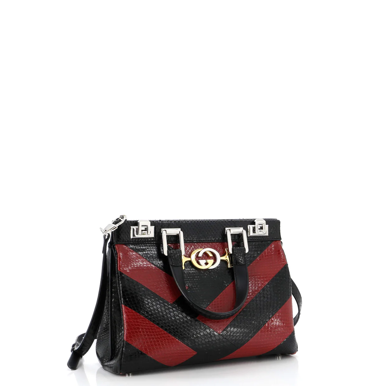 Zumi Top Handle Bag Python Small - Deep Luxury