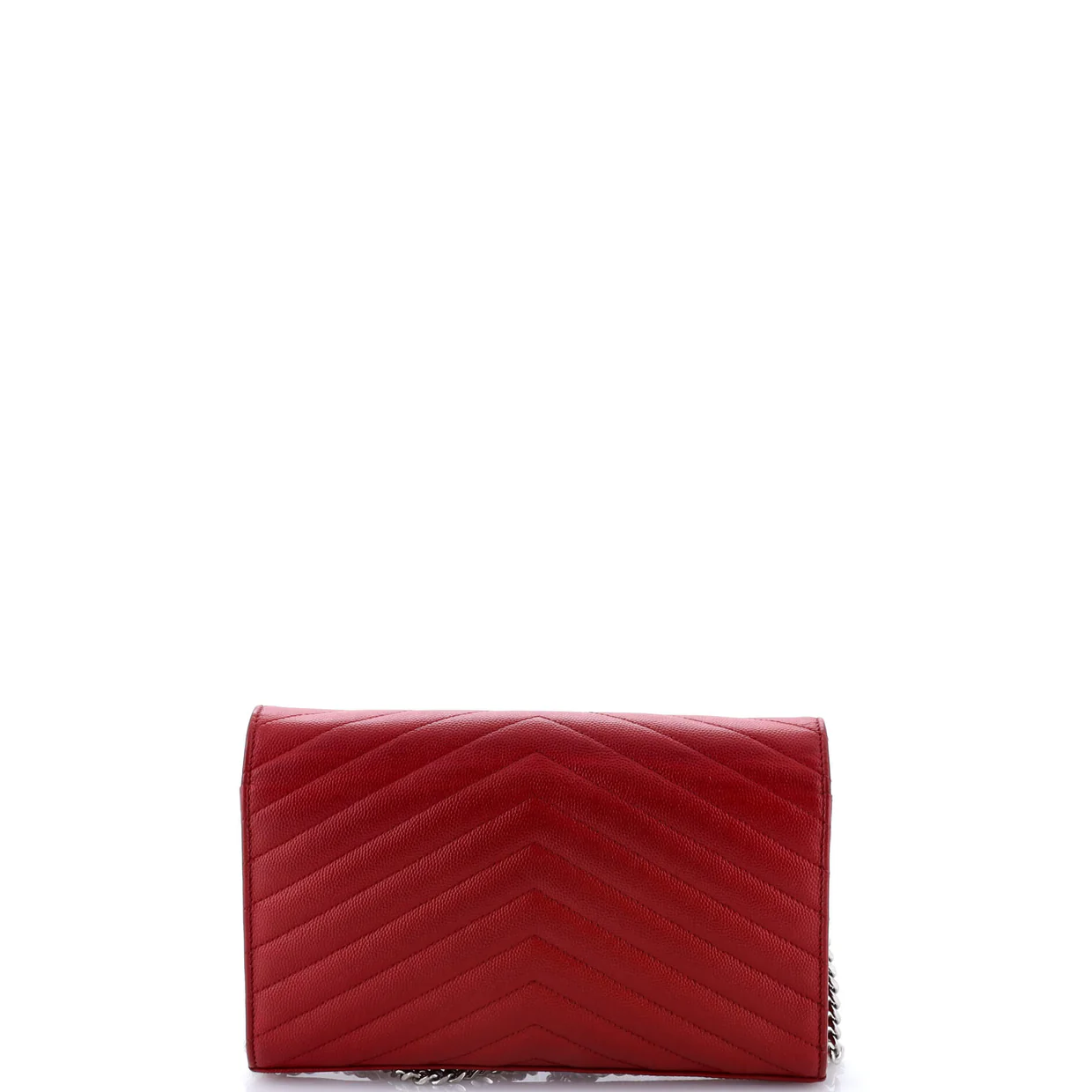 Classic Monogram Wallet on Chain Matelasse Chevron Leather Medium - Deep Luxury