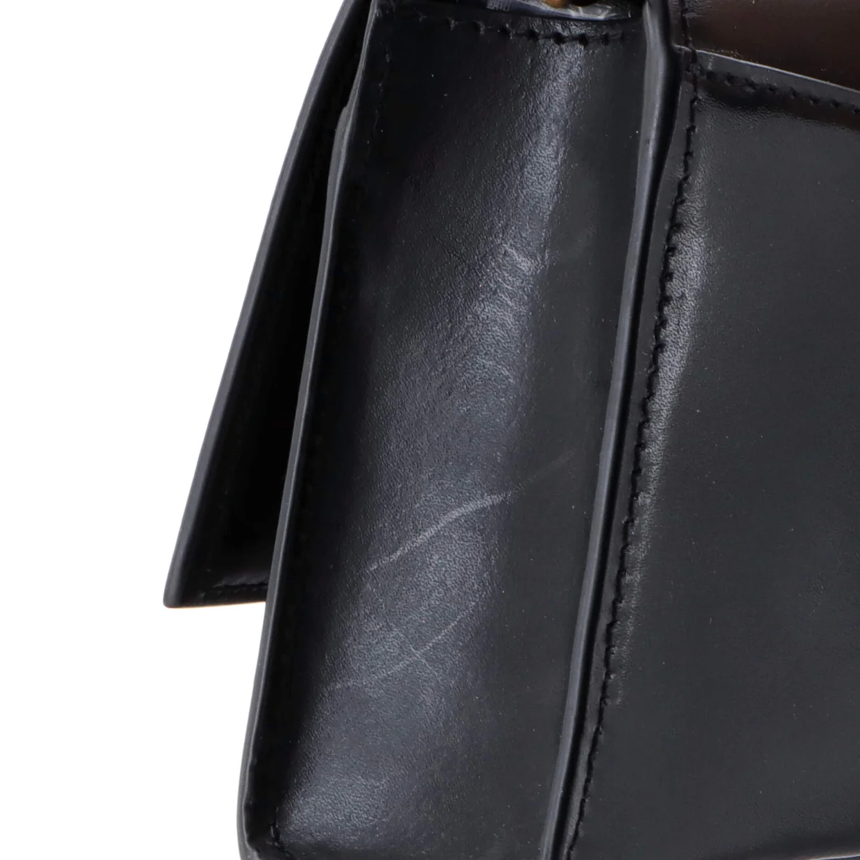 Hourglass Chain Wallet Leather - Deep Luxury