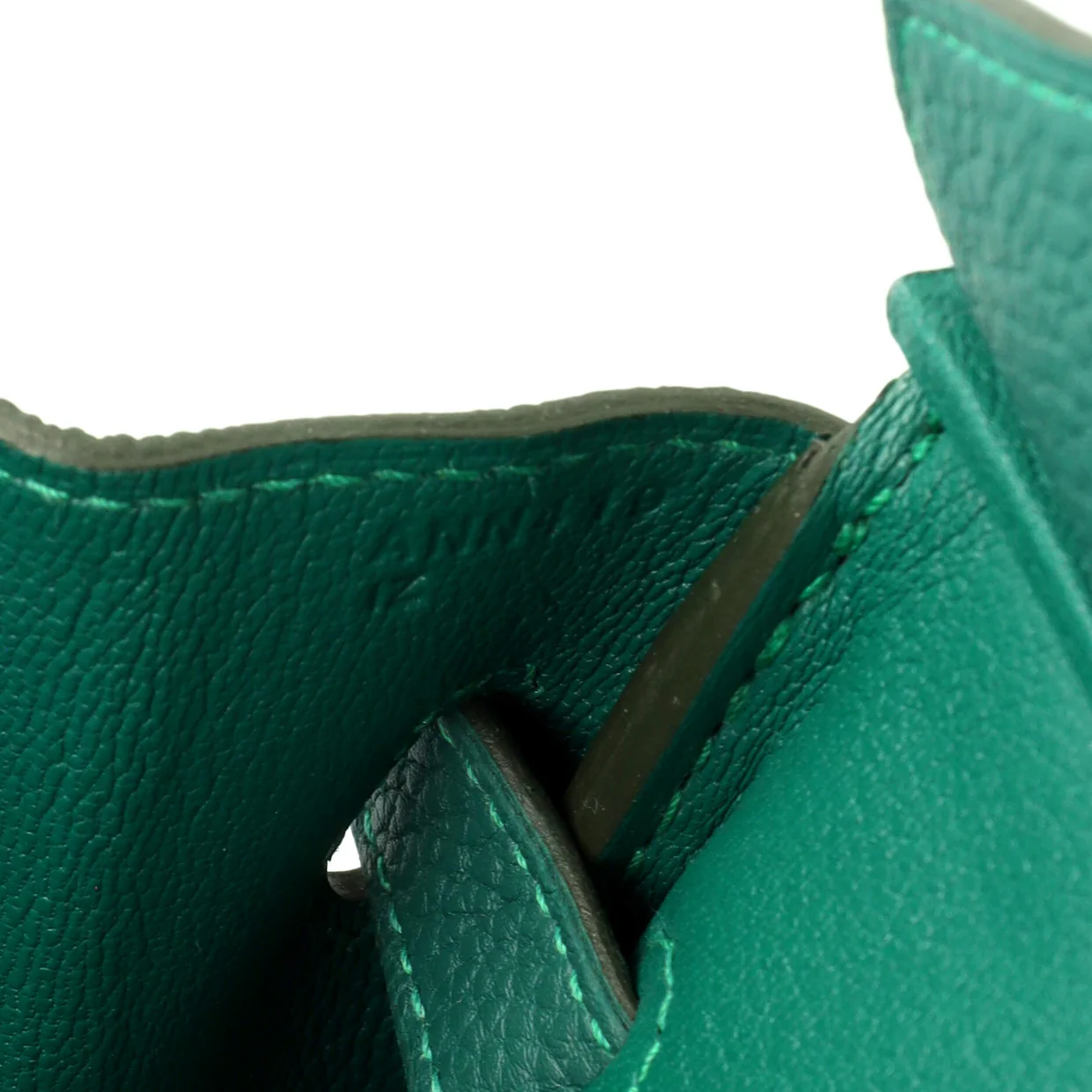 Birkin Handbag Malachite Togo with Gold Hardware 30 - Deep Luxury