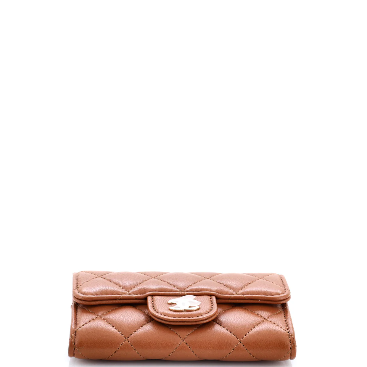 Classic Flap Card Case Quilted Lambskin - Deep Luxury