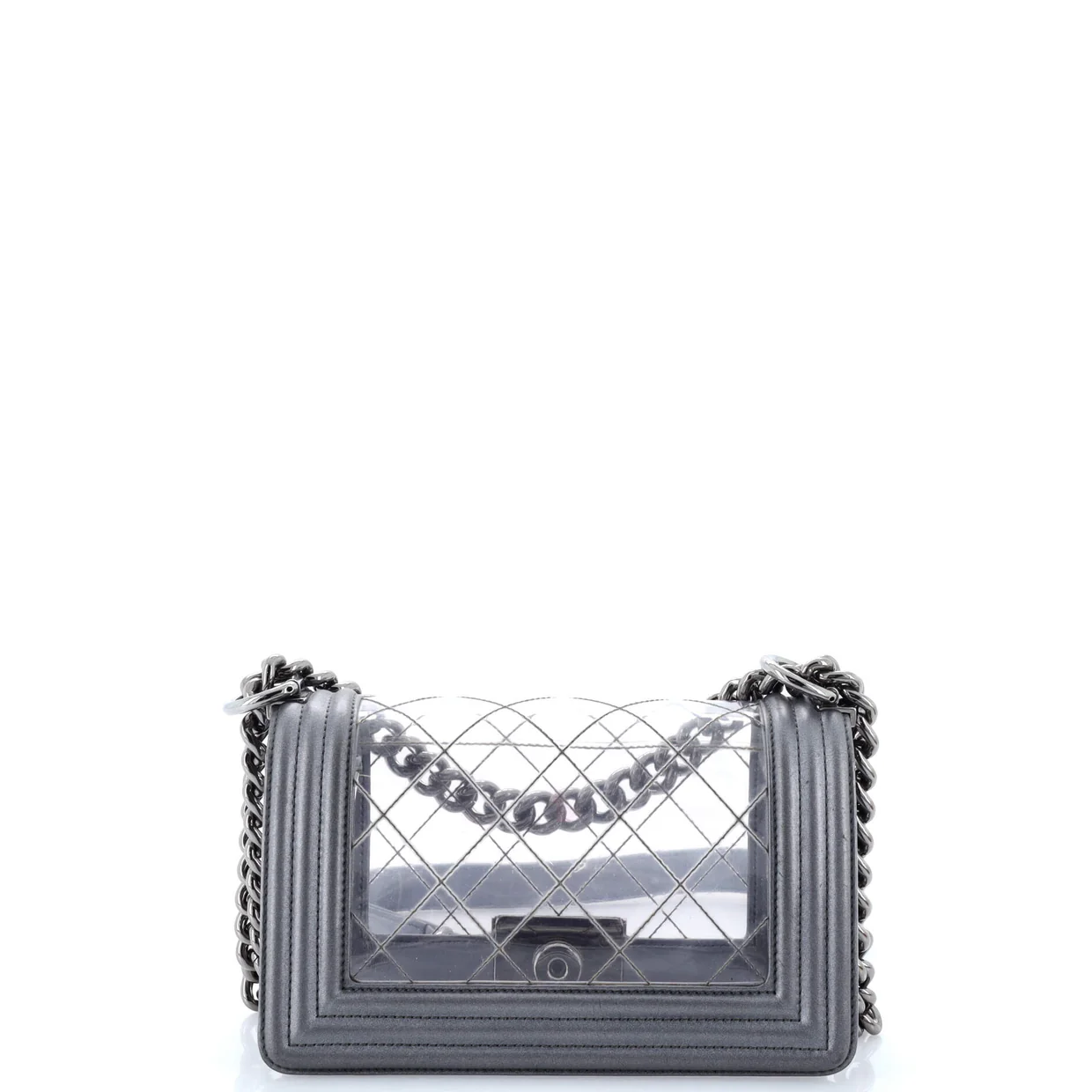 Boy Flap Bag Quilted PVC and Calfskin Small - Deep Luxury