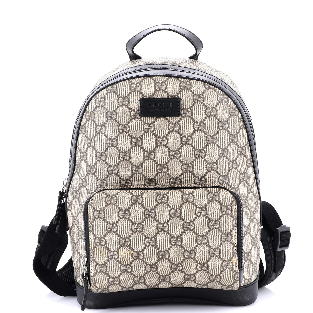 Zip Pocket Backpack GG Coated Canvas Small - Deep Luxury