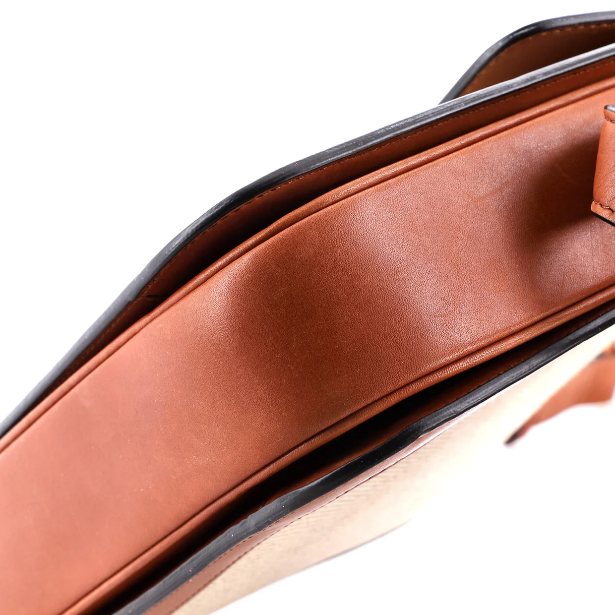 Triomphe Shoulder Bag Canvas with Leather Medium - Deep Luxury