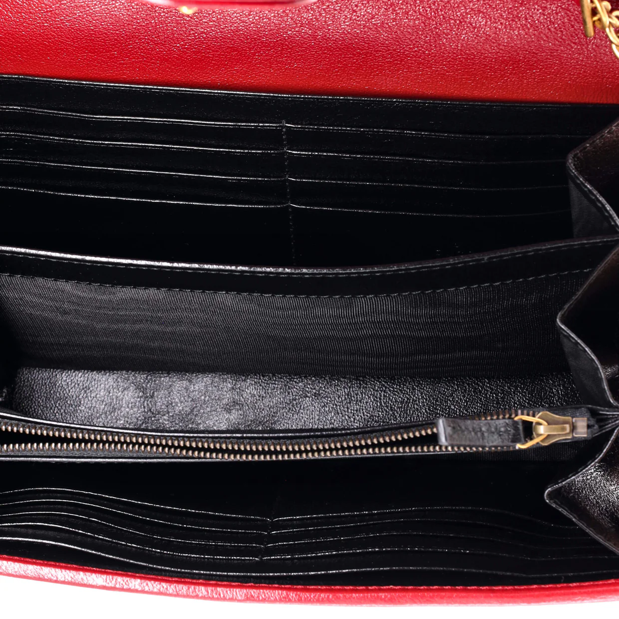 GG Marmont Chain Wallet Diagonal Quilted Leather Mini - Deep Luxury