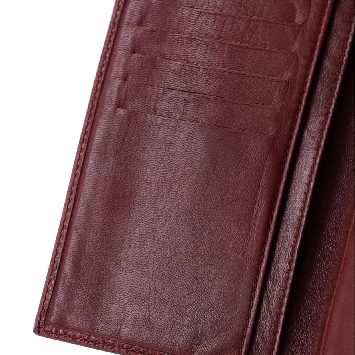 Trifold CC Wallet Caviar Long - Deep Luxury