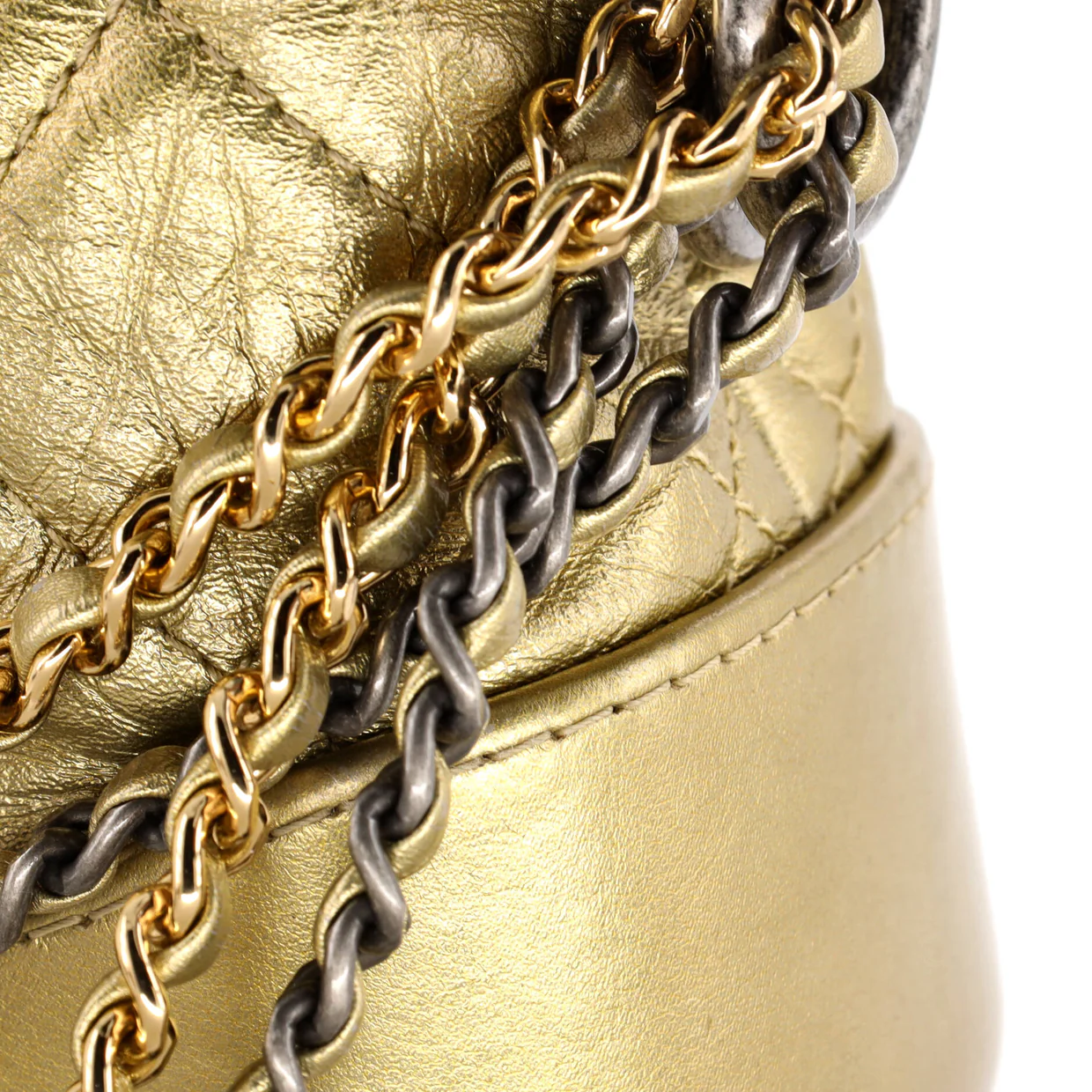 Gabrielle Hobo Quilted Aged Calfskin Small - Deep Luxury