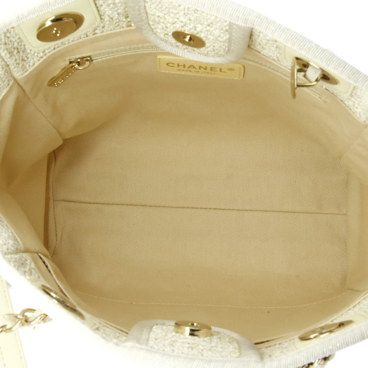 North South Deauville Tote Raffia with Glitter Detail Small - Deep Luxury