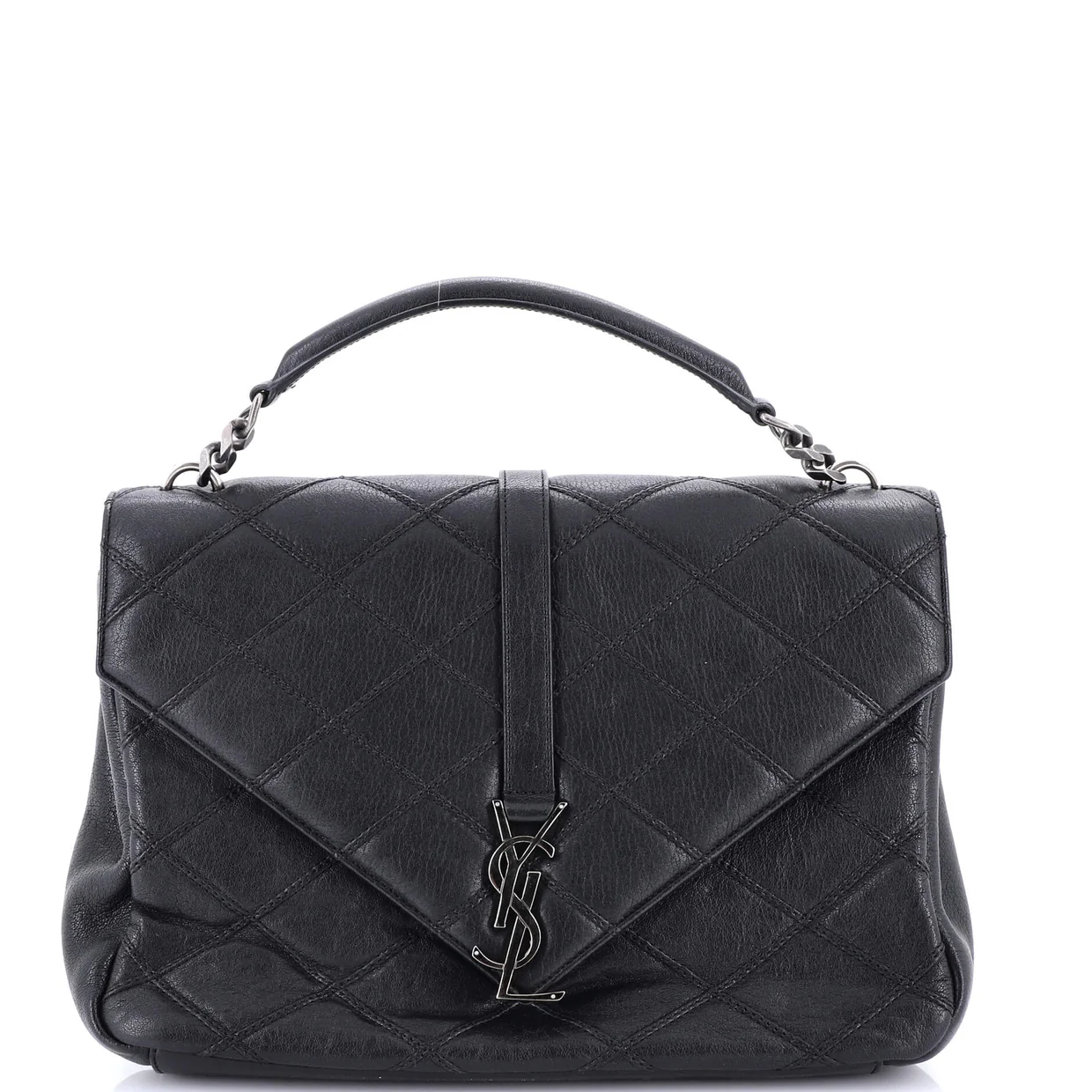Classic Monogram College Bag Quilted Leather Large - Deep Luxury