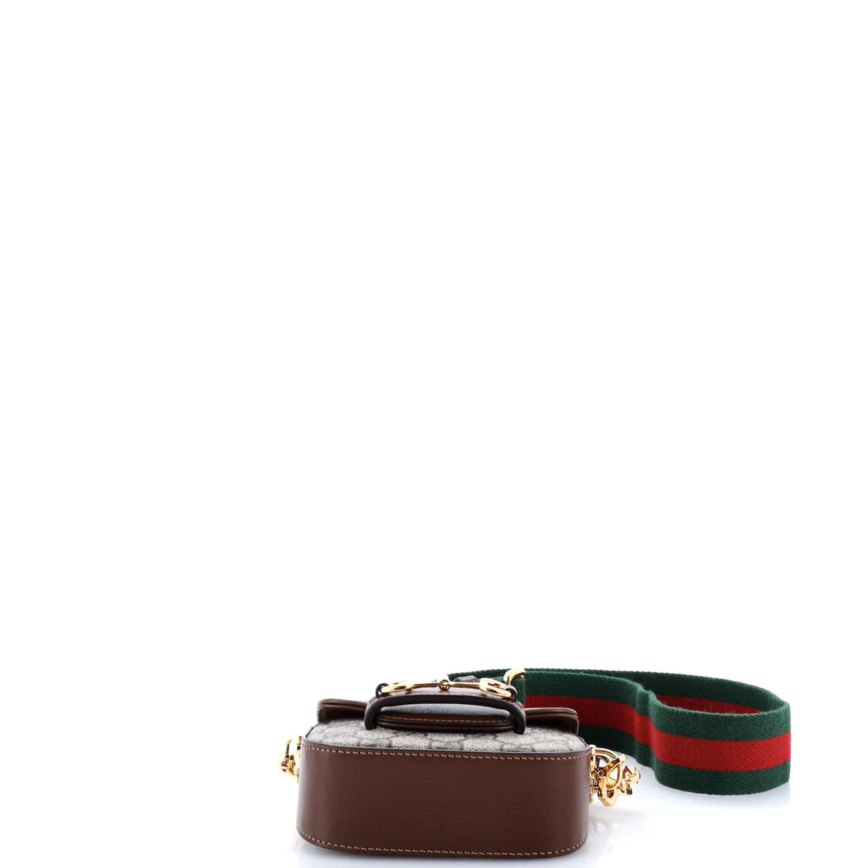 Horsebit 1955 Flap Wallet with Strap GG Coated Canvas - Deep Luxury