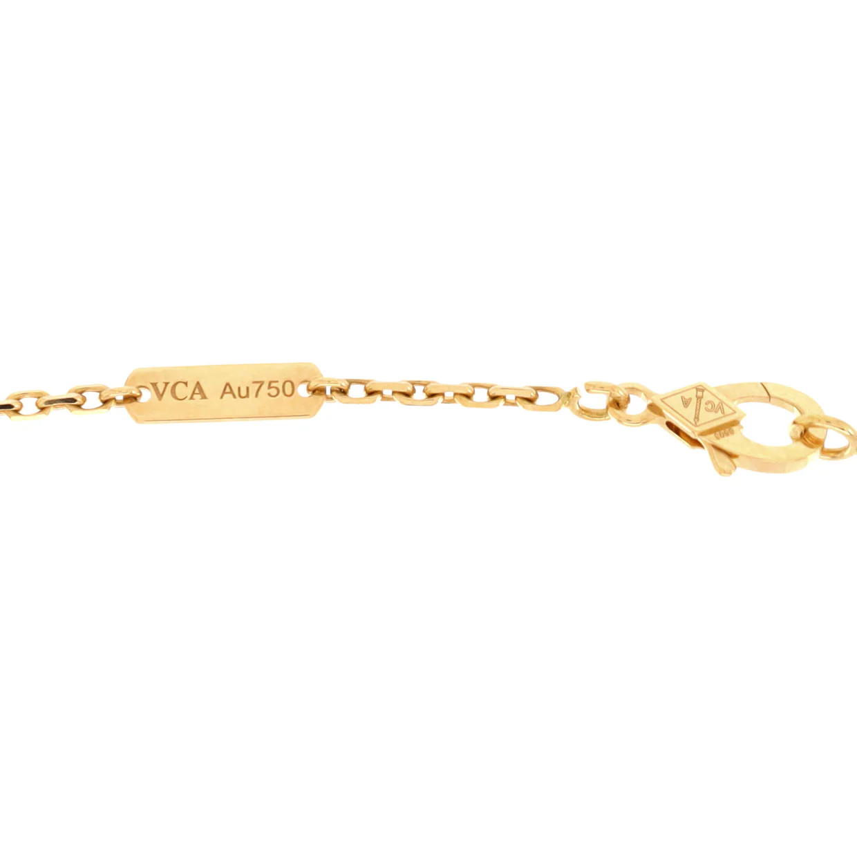 Magic Alhambra Long Necklace 18K Yellow Gold and Mother of Pearl - Deep Luxury