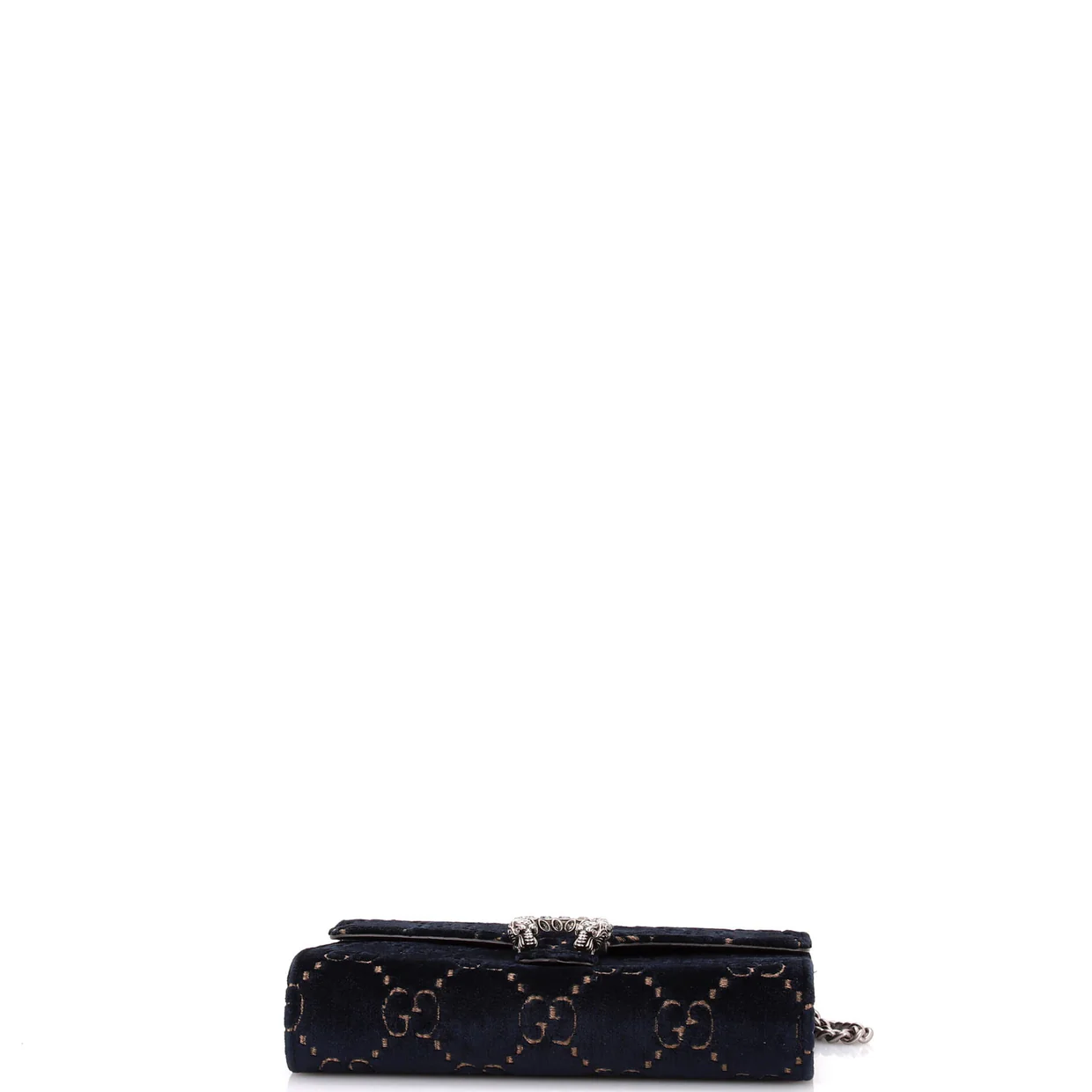 Dionysus Chain Wallet GG Velvet Small - Deep Luxury