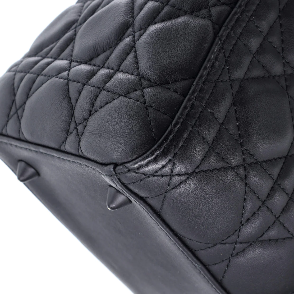 Ultra Matte Lady Dior Bag Cannage Quilt Calfskin Medium - Deep Luxury