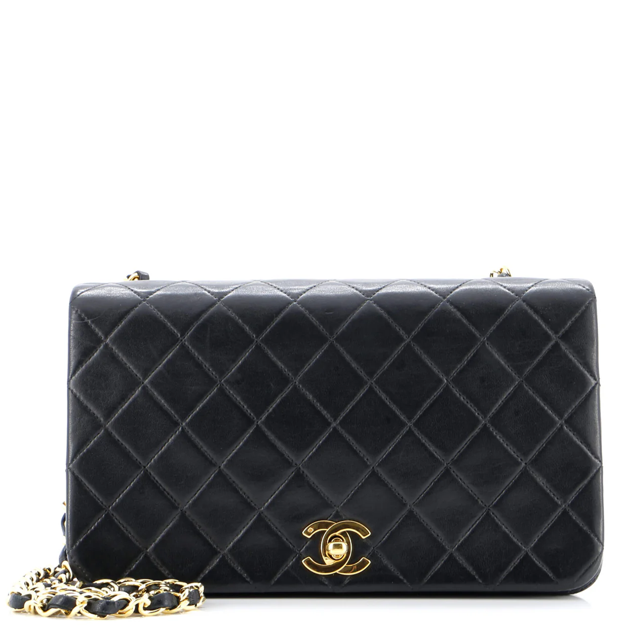 Vintage Full Flap Bag Quilted Lambskin Medium - Deep Luxury