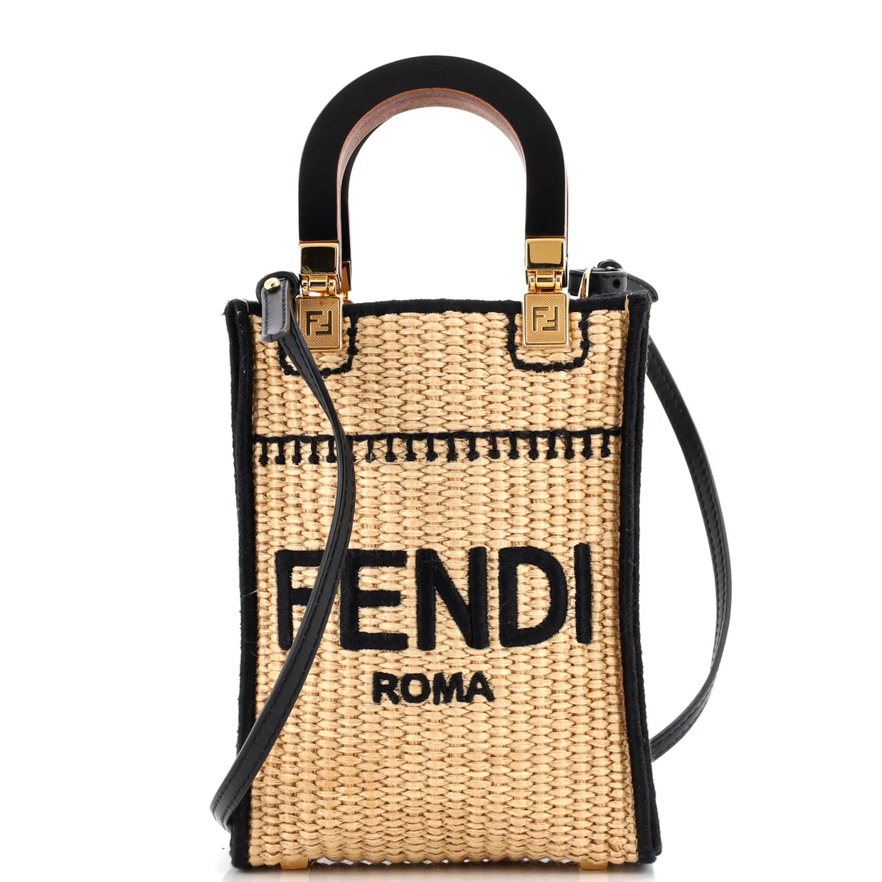 Sunshine Shopper Tote Straw Mini - Deep Luxury
