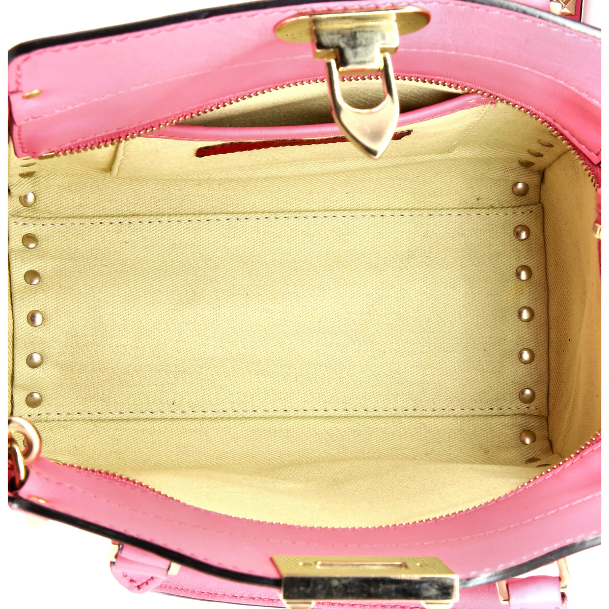 Rockstud Tote Rigid Leather Mini - Deep Luxury