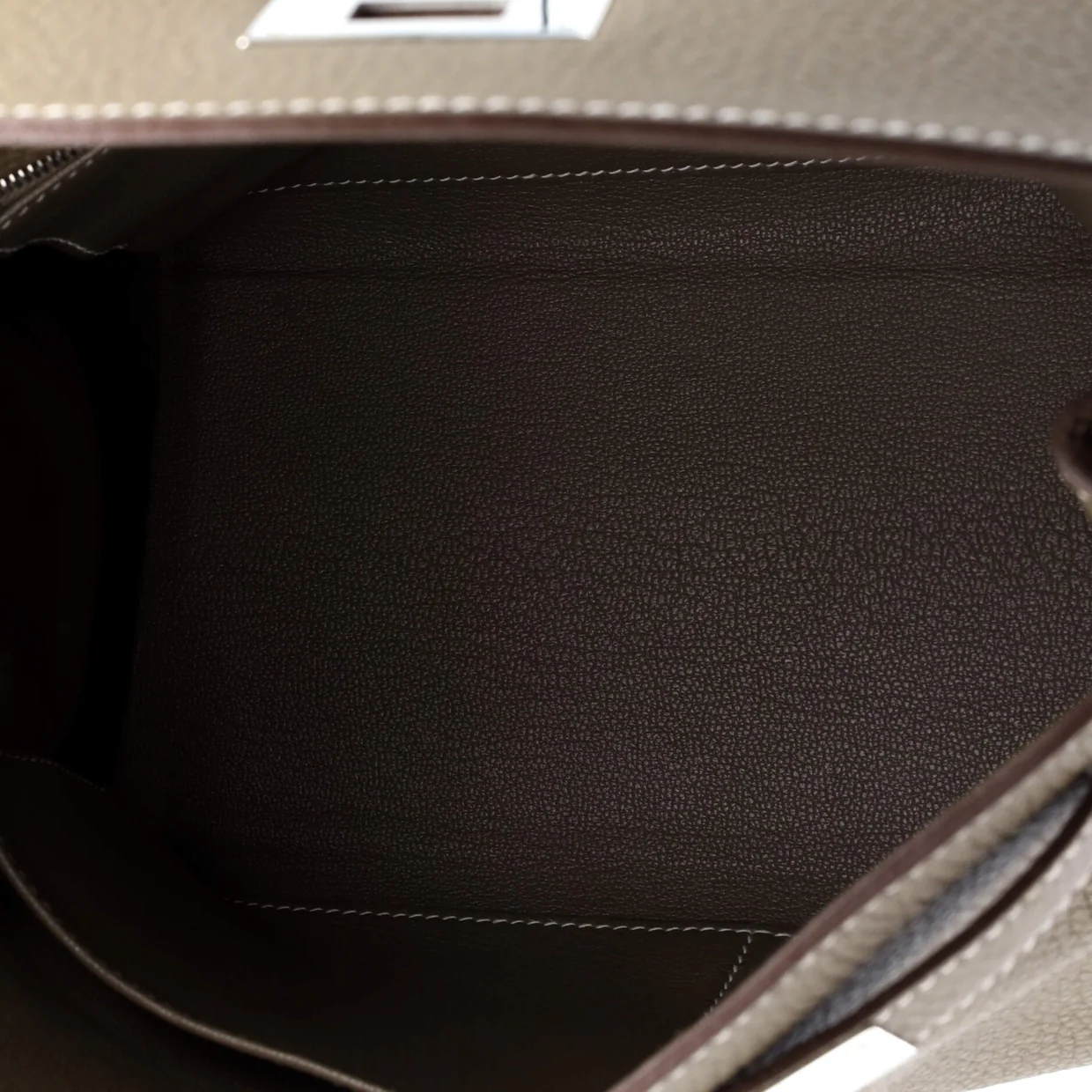 Kelly Handbag Grey Togo with Palladium Hardware 28 - Deep Luxury