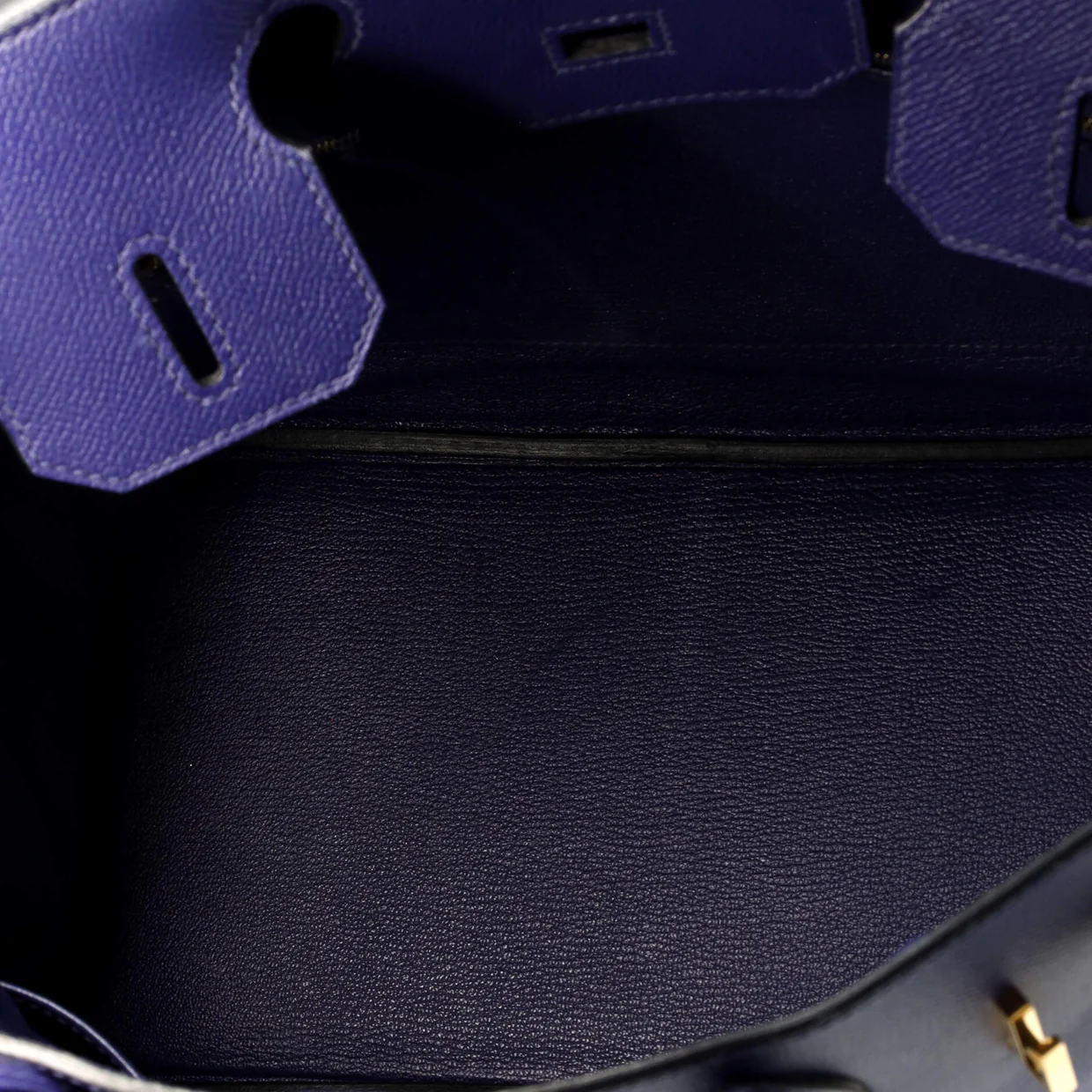 Birkin Handbag Bleu Encre Epsom with Gold Hardware 30 - Deep Luxury