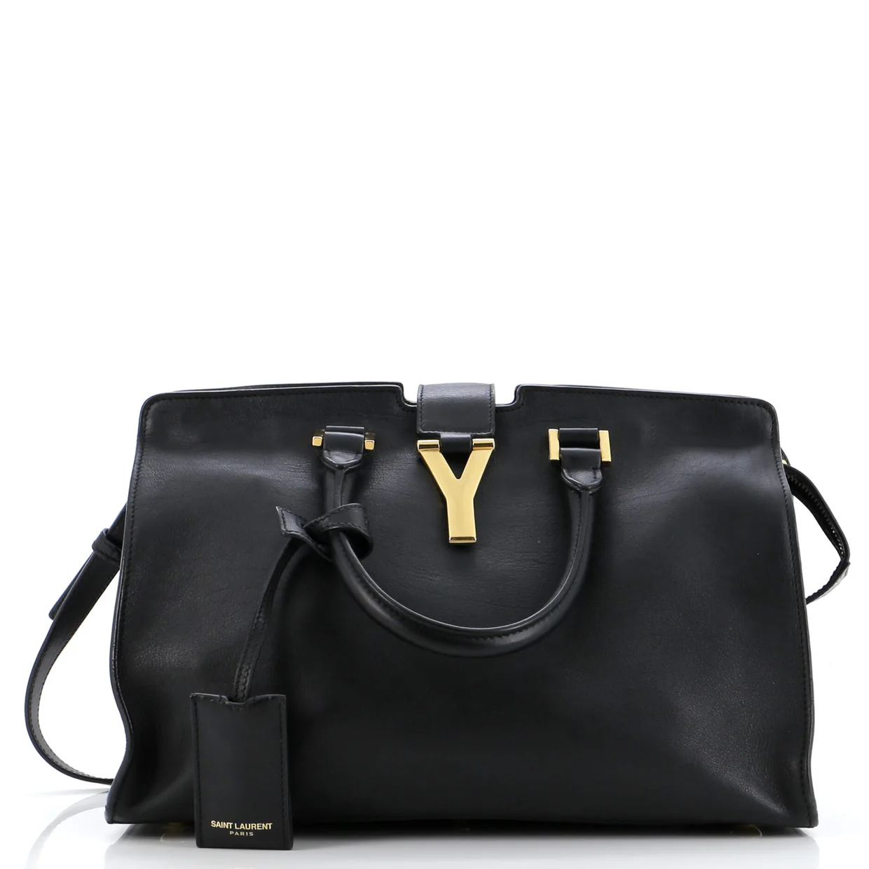 Classic Y Cabas Leather Small - Deep Luxury