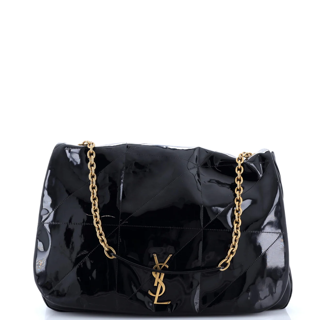 Jamie 4.3 Shoulder Bag Quilted Patent Large - Deep Luxury