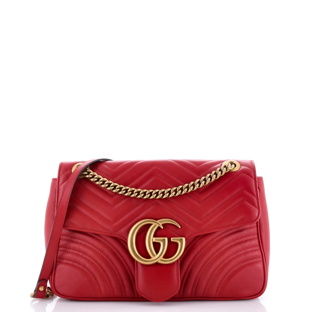 GG Marmont Flap Bag Matelasse Leather Medium - Deep Luxury