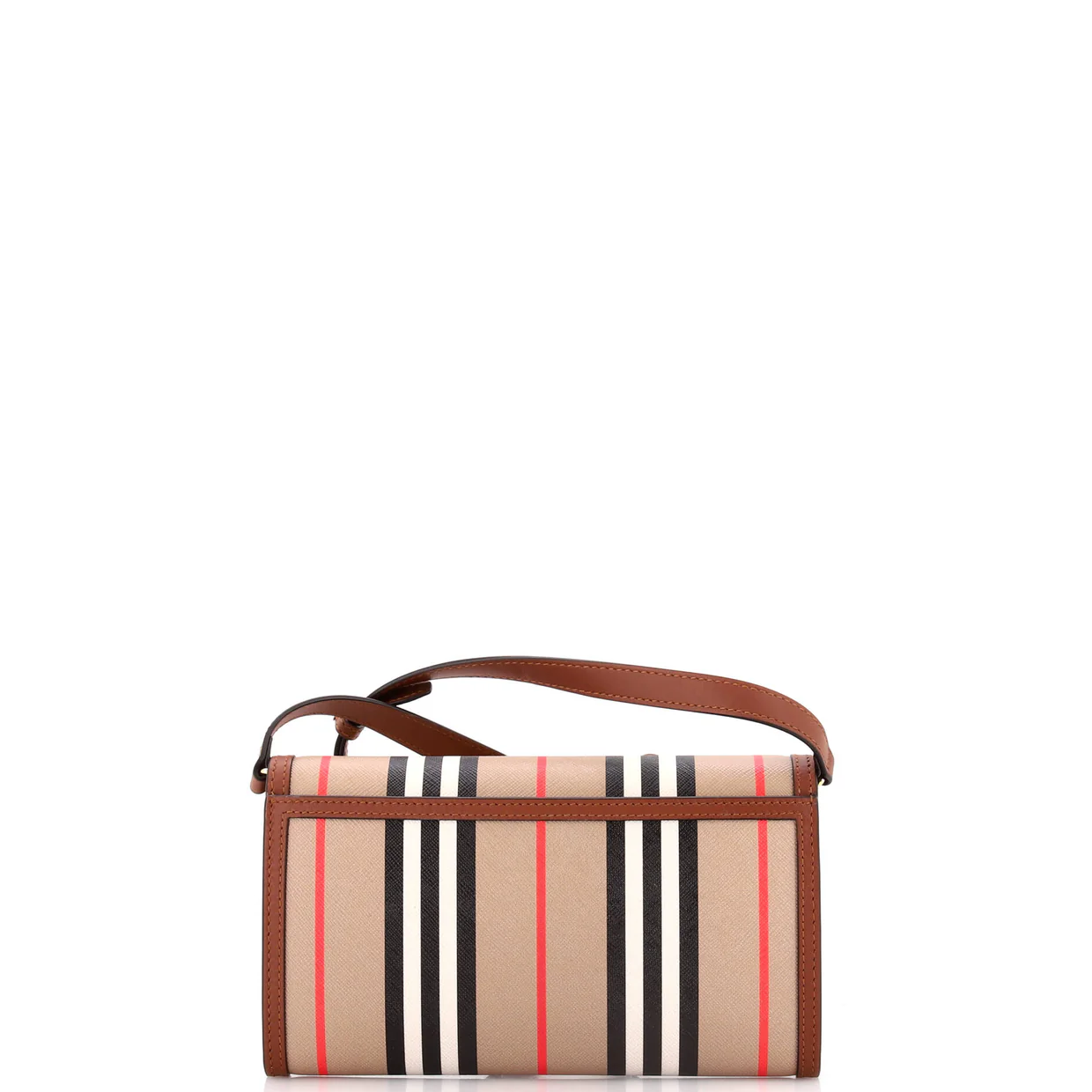 Hannah Wallet on Strap Icon Stripe E-Canvas - Deep Luxury