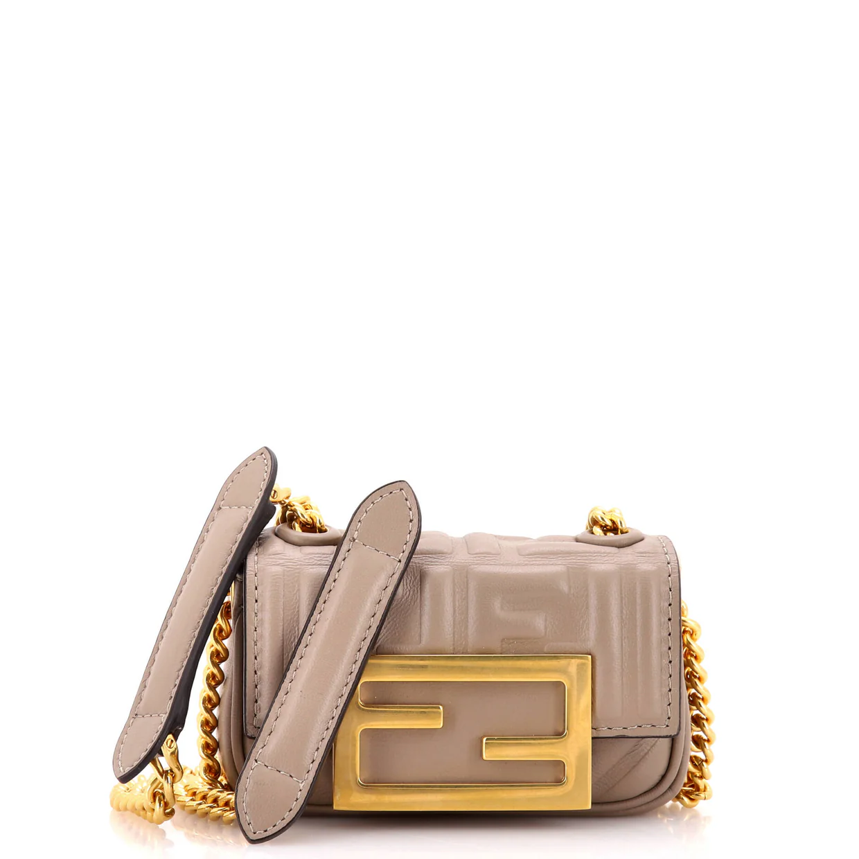 Baguette NM Bag Zucca Embossed Leather Nano - Deep Luxury