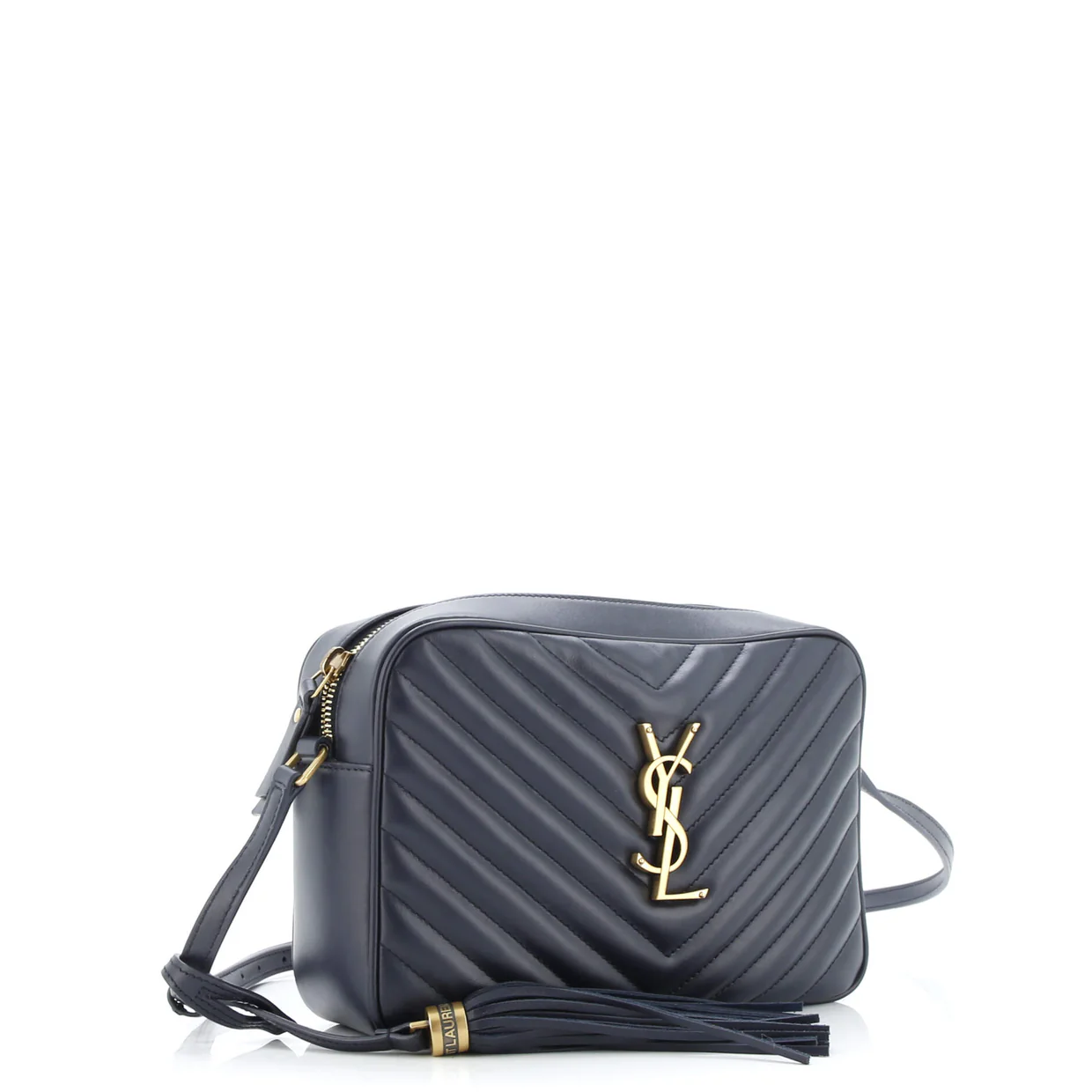 Lou Camera Bag Matelasse Chevron Leather Small - Deep Luxury